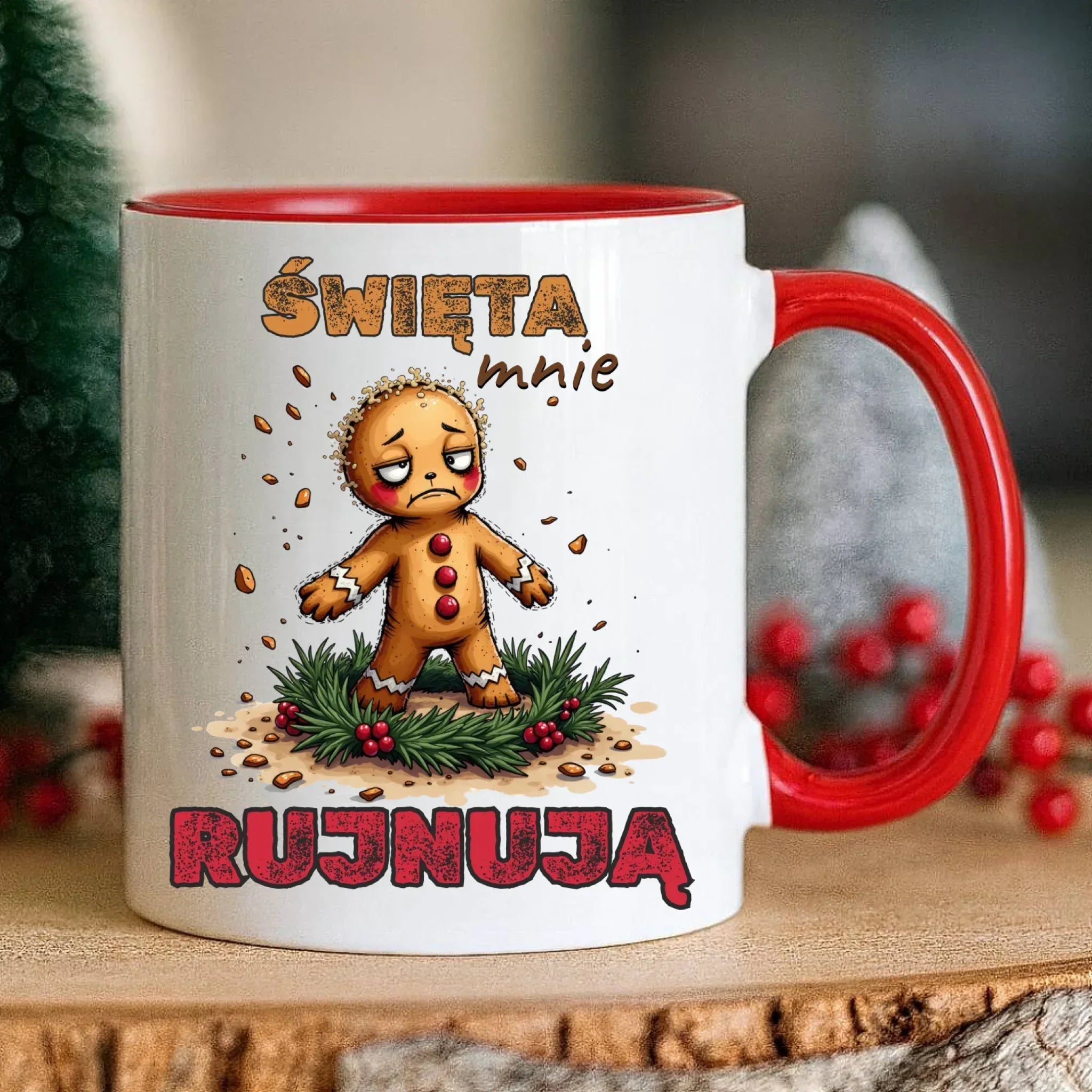 Kubek świąteczny - Piernik Święta mnie rujnują BN143 - StoryCups.pl