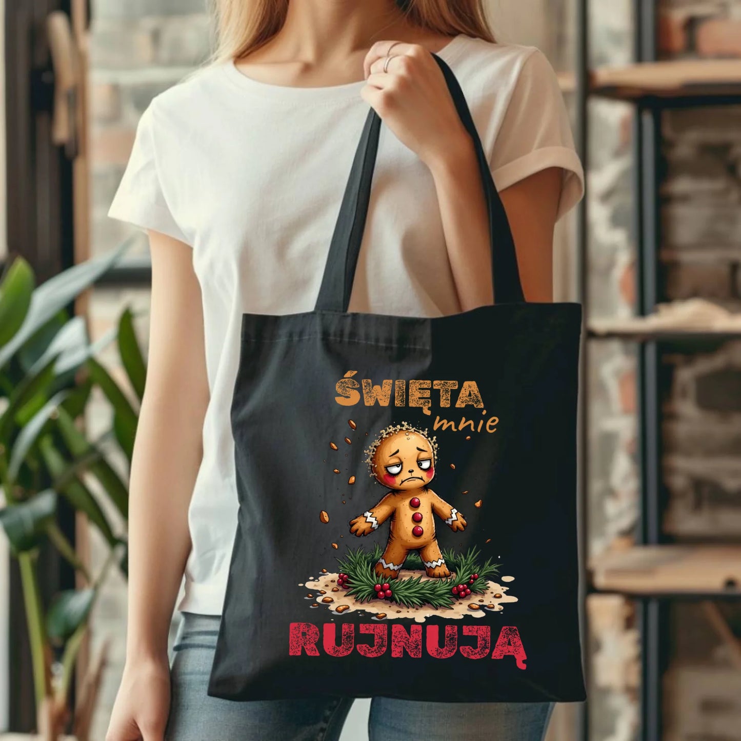 Torba świąteczna - Piernik Święta mnie rujnują BN143