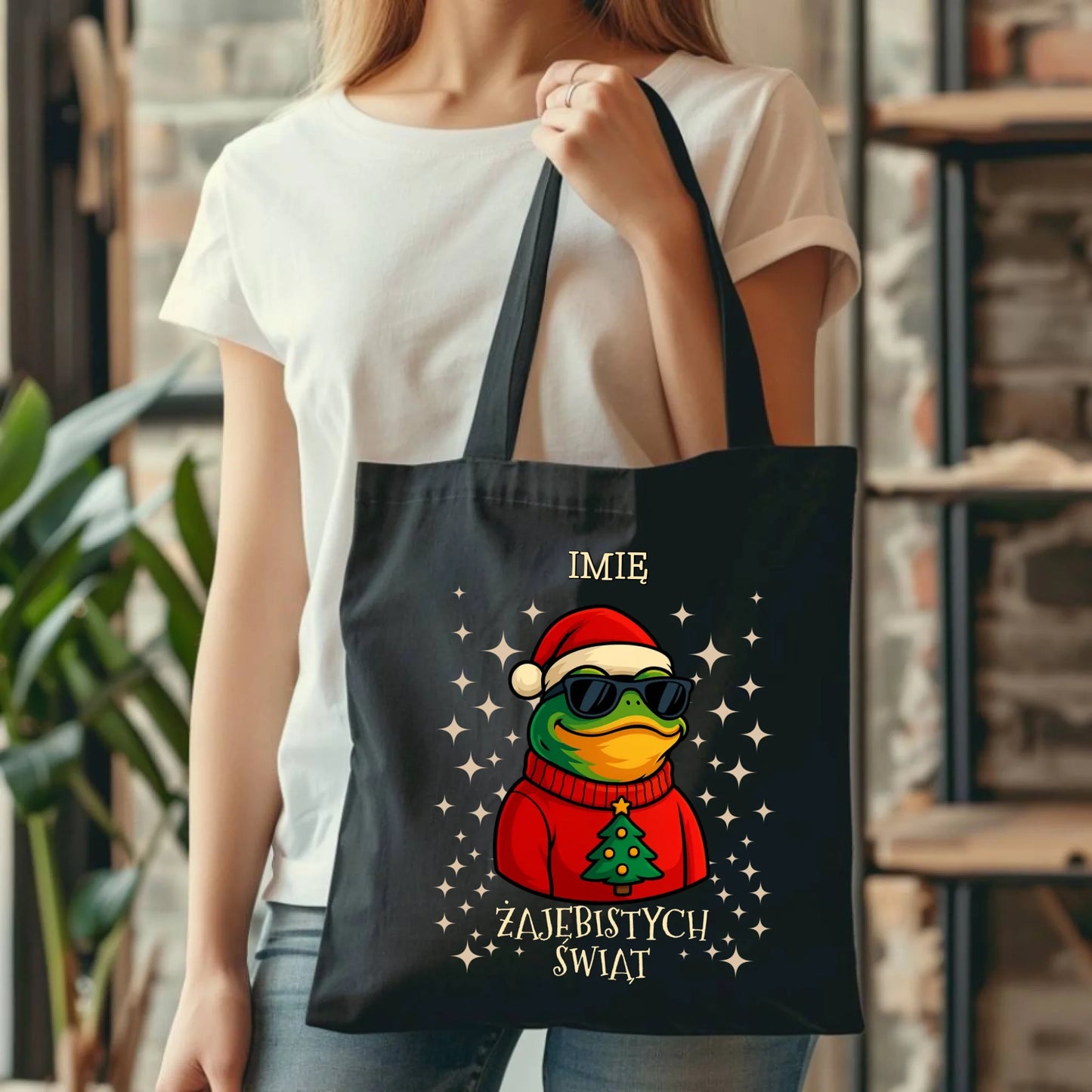 Torba świąteczna - Żajebistych Świąt - personalizowana BN144