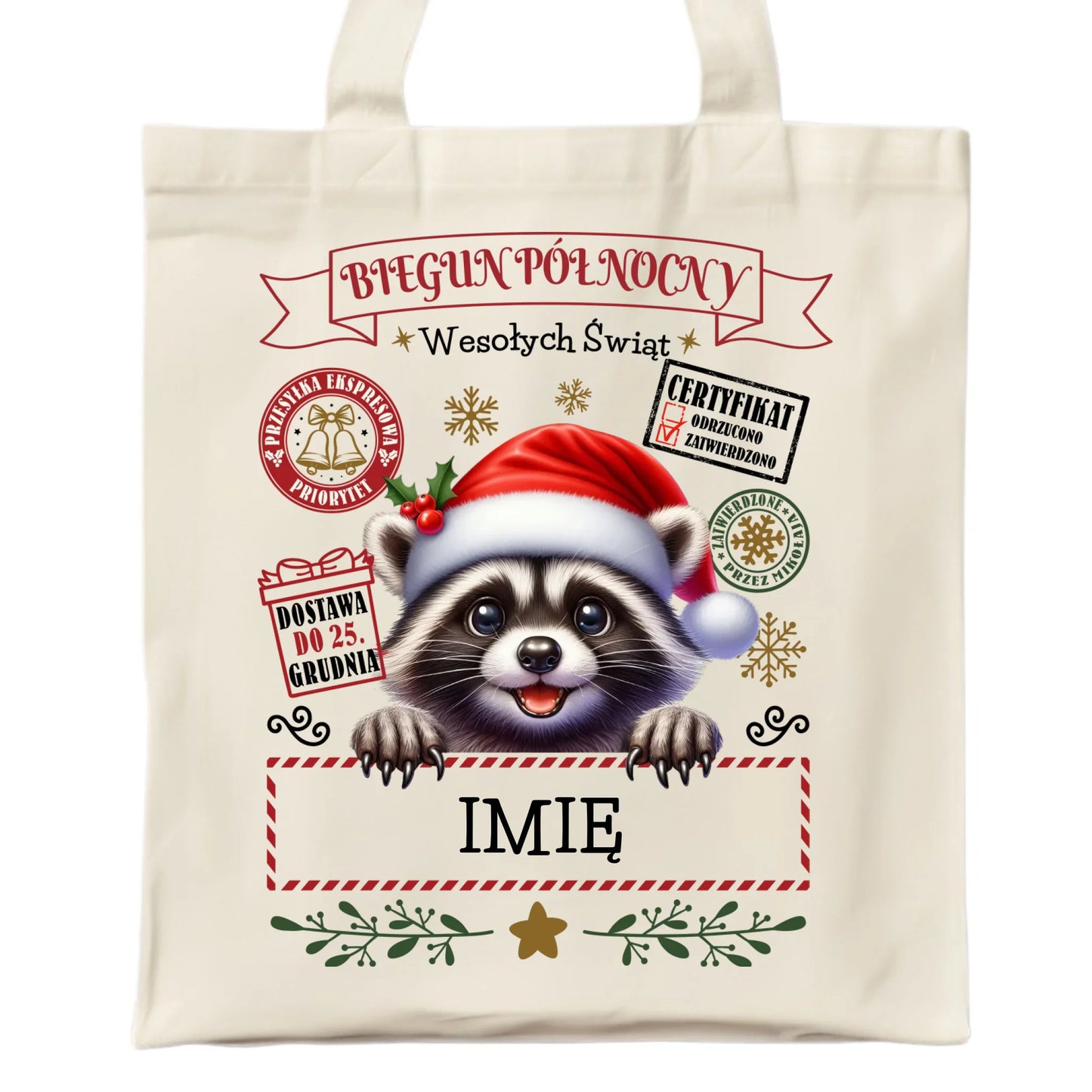 Torba świąteczna - Szop Paczka od Mikołaja - personalizowana BN145