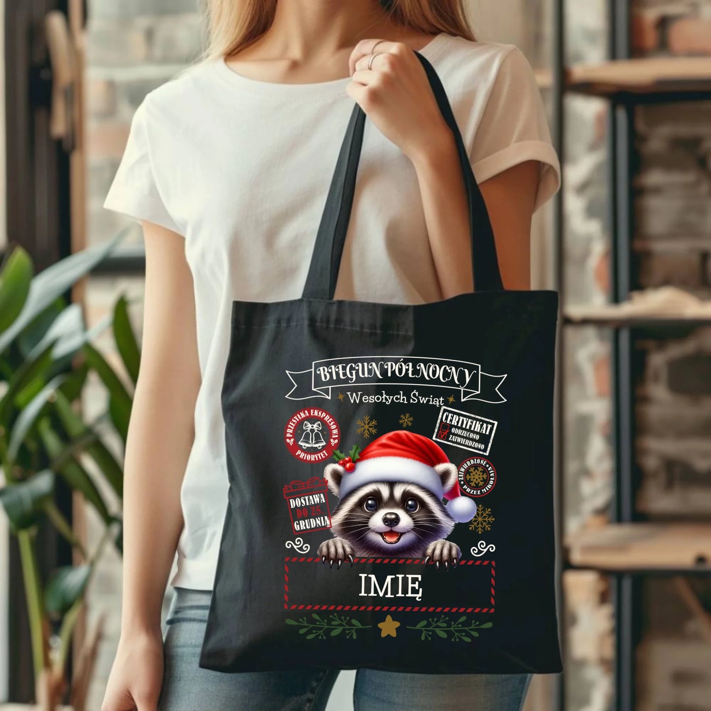 Torba świąteczna - Szop Paczka od Mikołaja - personalizowana BN145