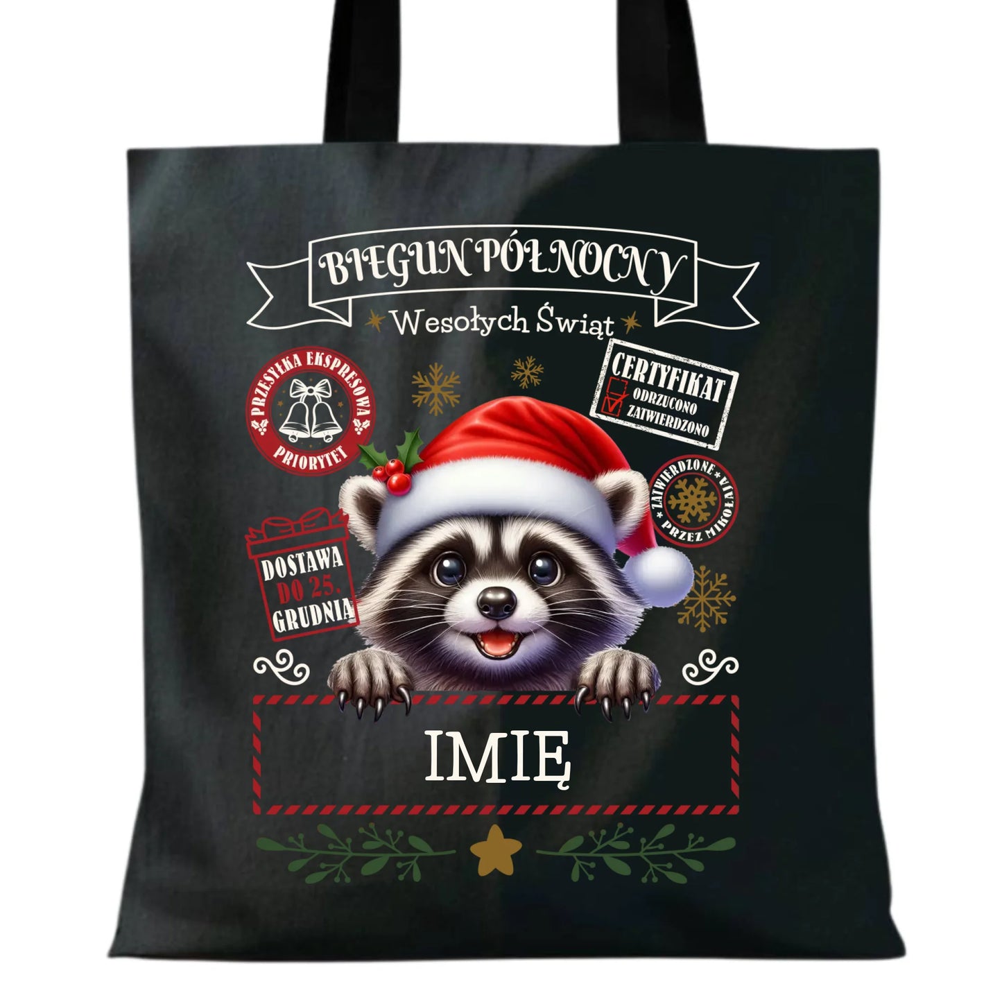 Torba świąteczna - Szop Paczka od Mikołaja - personalizowana BN145