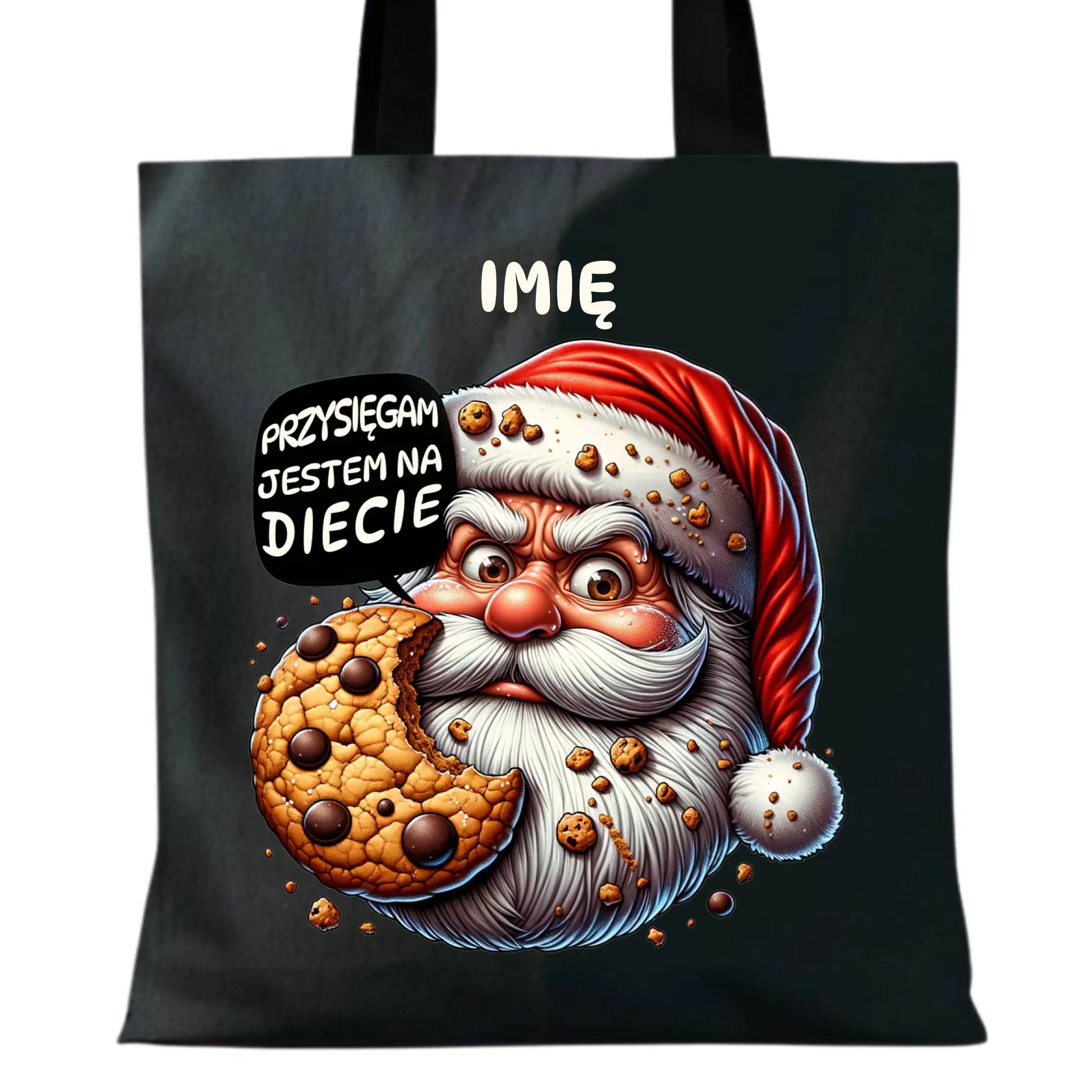 Torba świąteczna - Mikołaj Przysięgam jestem na diecie - personalizowana BN97 - StoryCups.pl