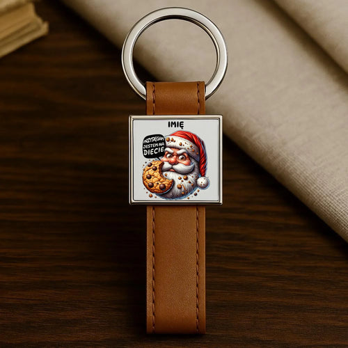 Brelok świąteczny - Mikołaj Przysięgam jestem na diecie - personalizowany BN97 - StoryCups.pl