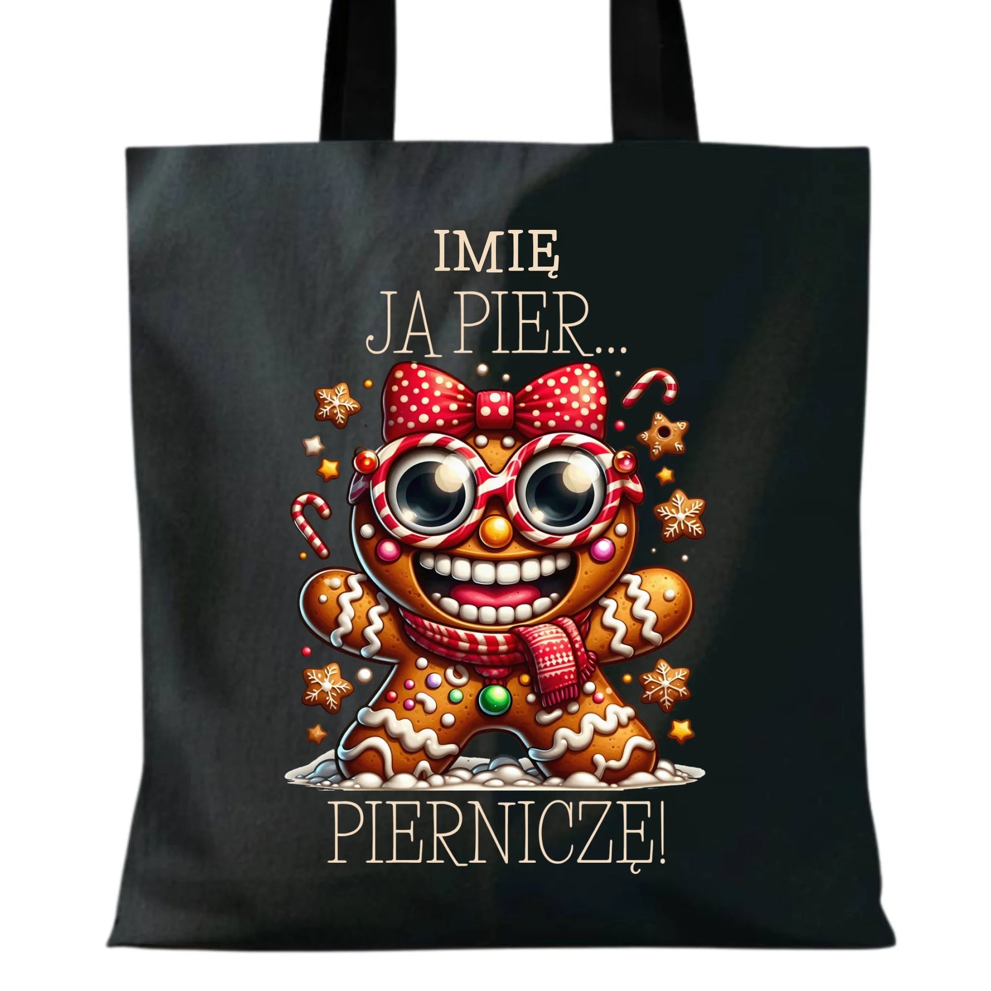 Torba świąteczna - Babeczka Ja pierniczę - personalizowana BN95 - StoryCups.pl