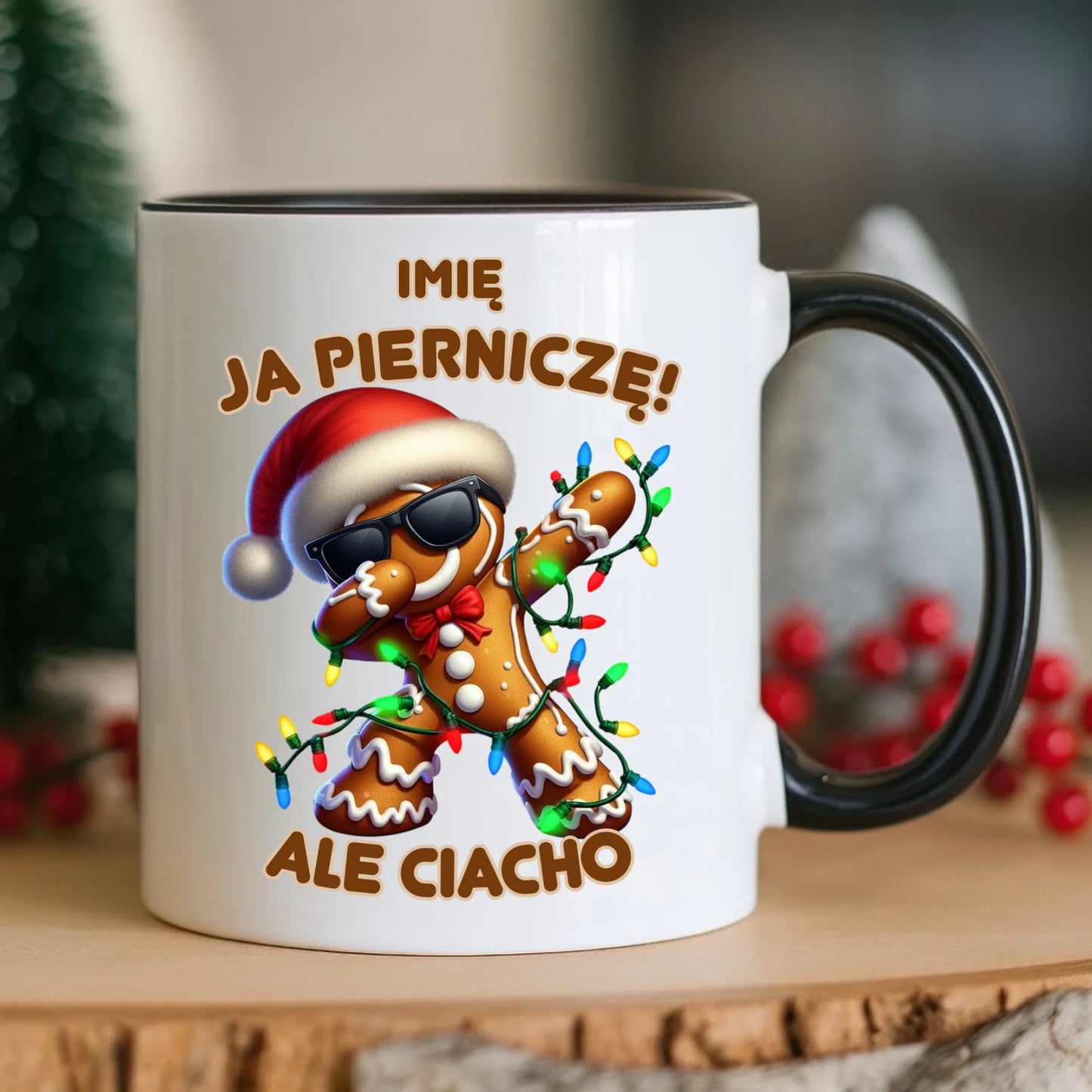 Kubek świąteczny - Piernik Ja pierniczę ale ciacho - personalizowany BN94 - StoryCups.pl