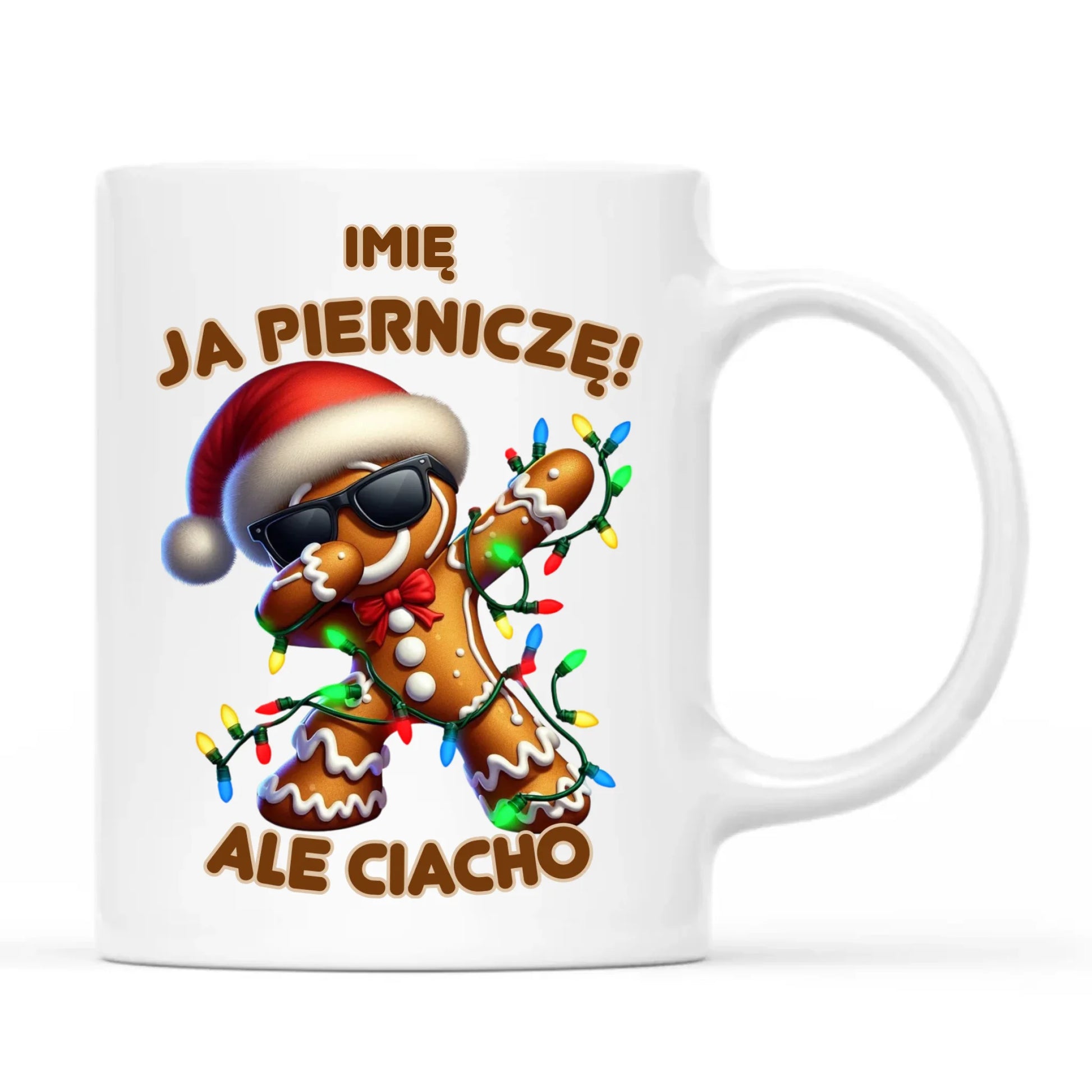 Kubek świąteczny - Piernik Ja pierniczę ale ciacho - personalizowany BN94 - StoryCups.pl