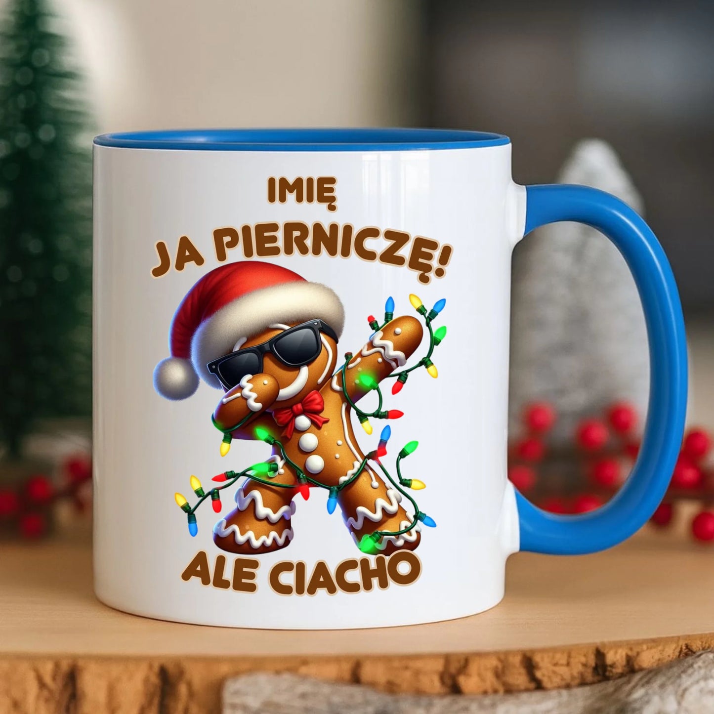 Kubek świąteczny - Piernik Ja pierniczę ale ciacho - personalizowany BN94 - StoryCups.pl
