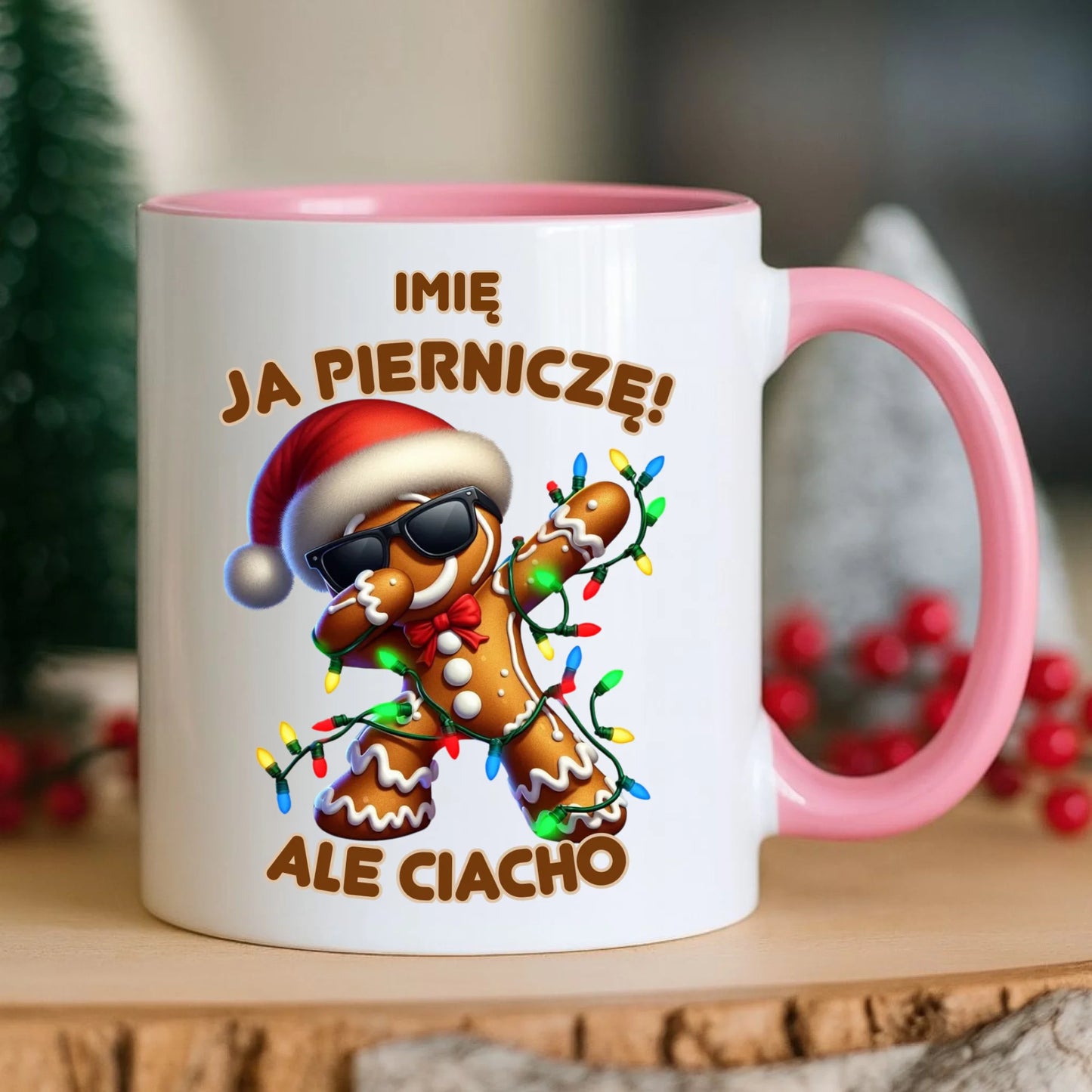 Kubek świąteczny - Piernik Ja pierniczę ale ciacho - personalizowany BN94 - StoryCups.pl