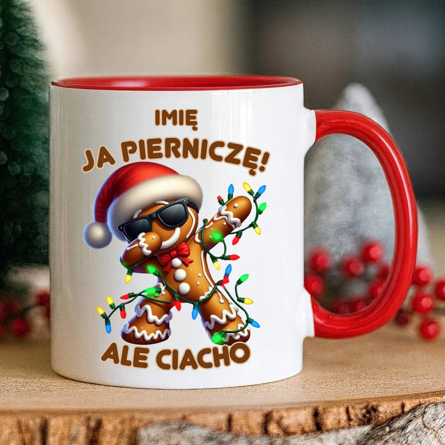 Kubek świąteczny - Piernik Ja pierniczę ale ciacho - personalizowany BN94 - StoryCups.pl