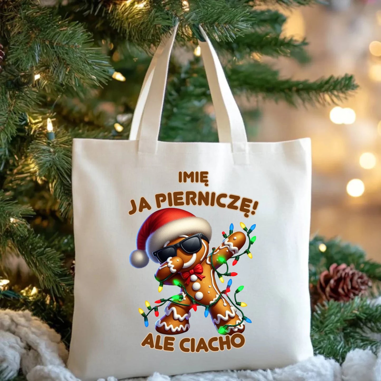 Torba świąteczna - Piernik Ja pierniczę ale ciacho - personalizowana BN94 - StoryCups.pl