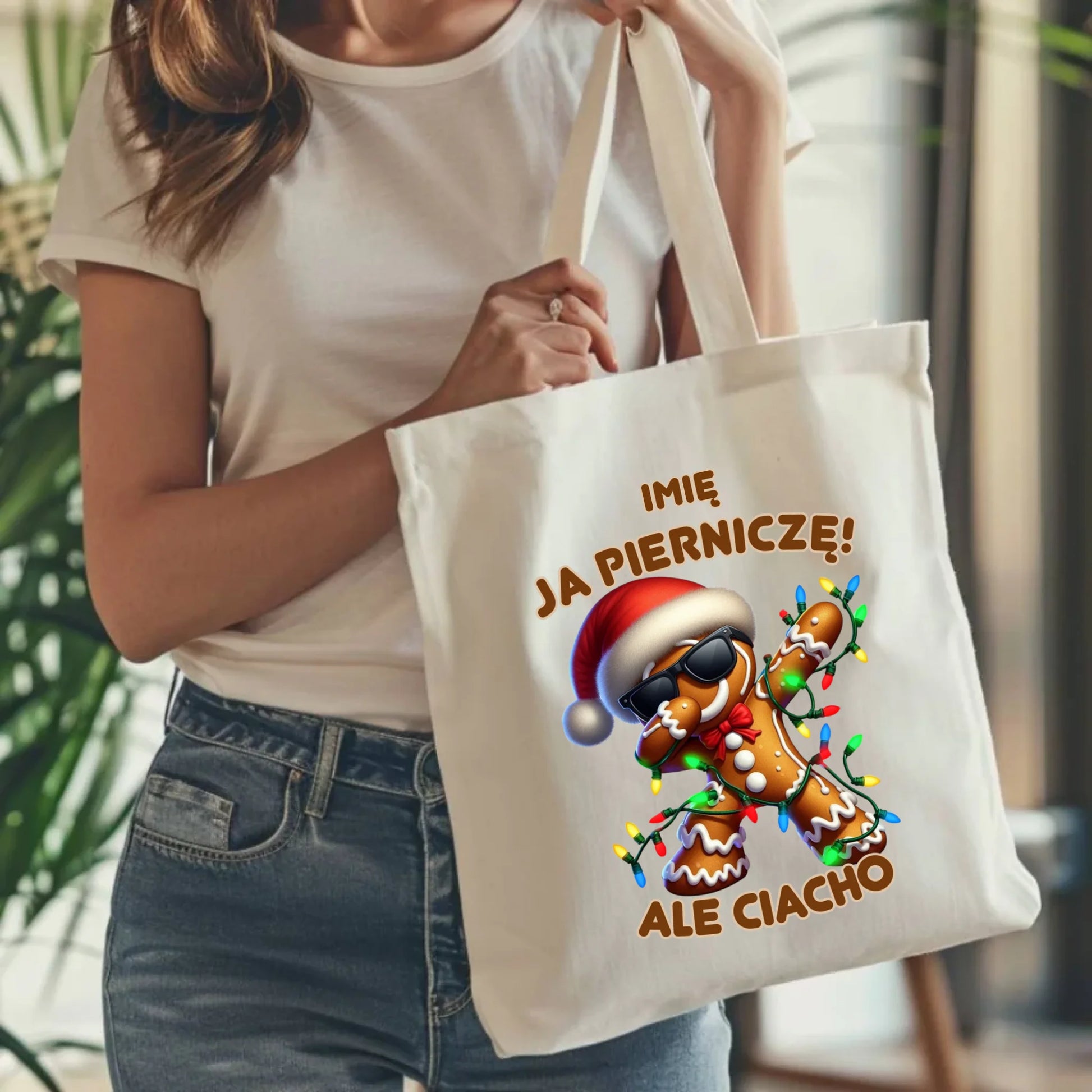 Torba świąteczna - Piernik Ja pierniczę ale ciacho - personalizowana BN94 - StoryCups.pl