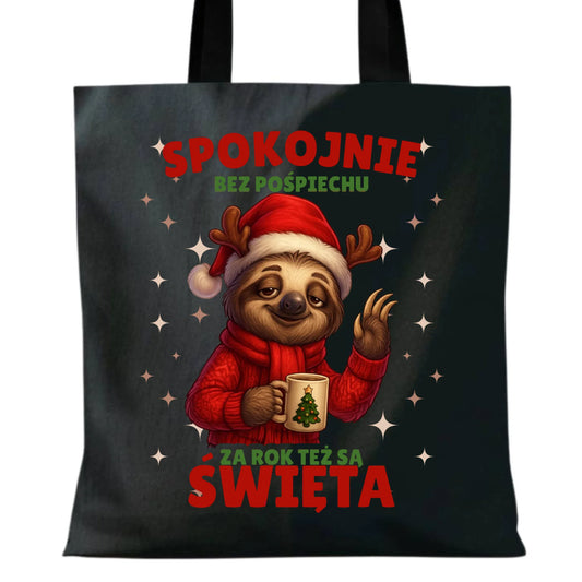 Torba świąteczna - Leniwiec Za rok też są święta BN92 - StoryCups.pl