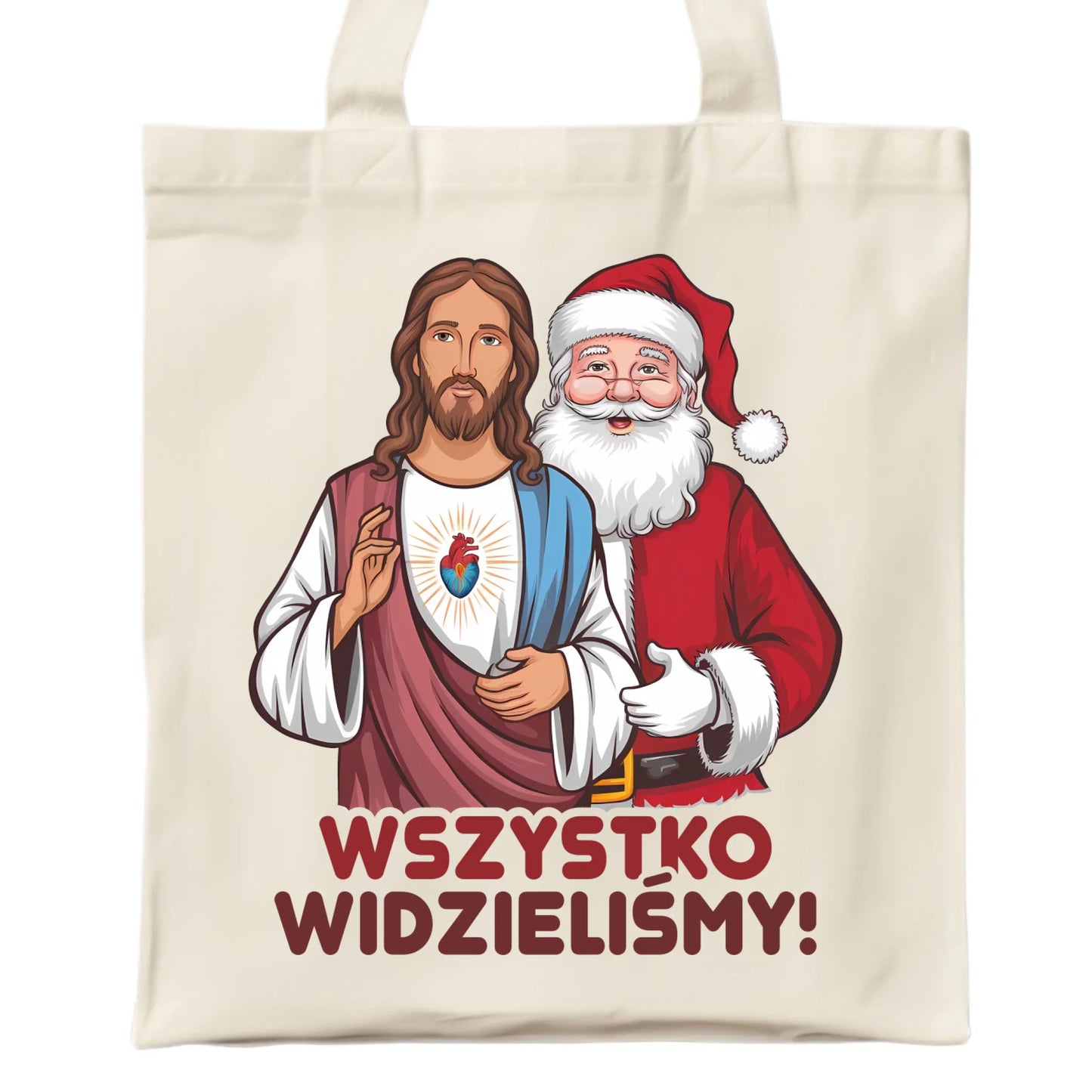 Torba świąteczna - Jezus i Mikołaj Wszystko widzieliśmy BN89 - StoryCups.pl
