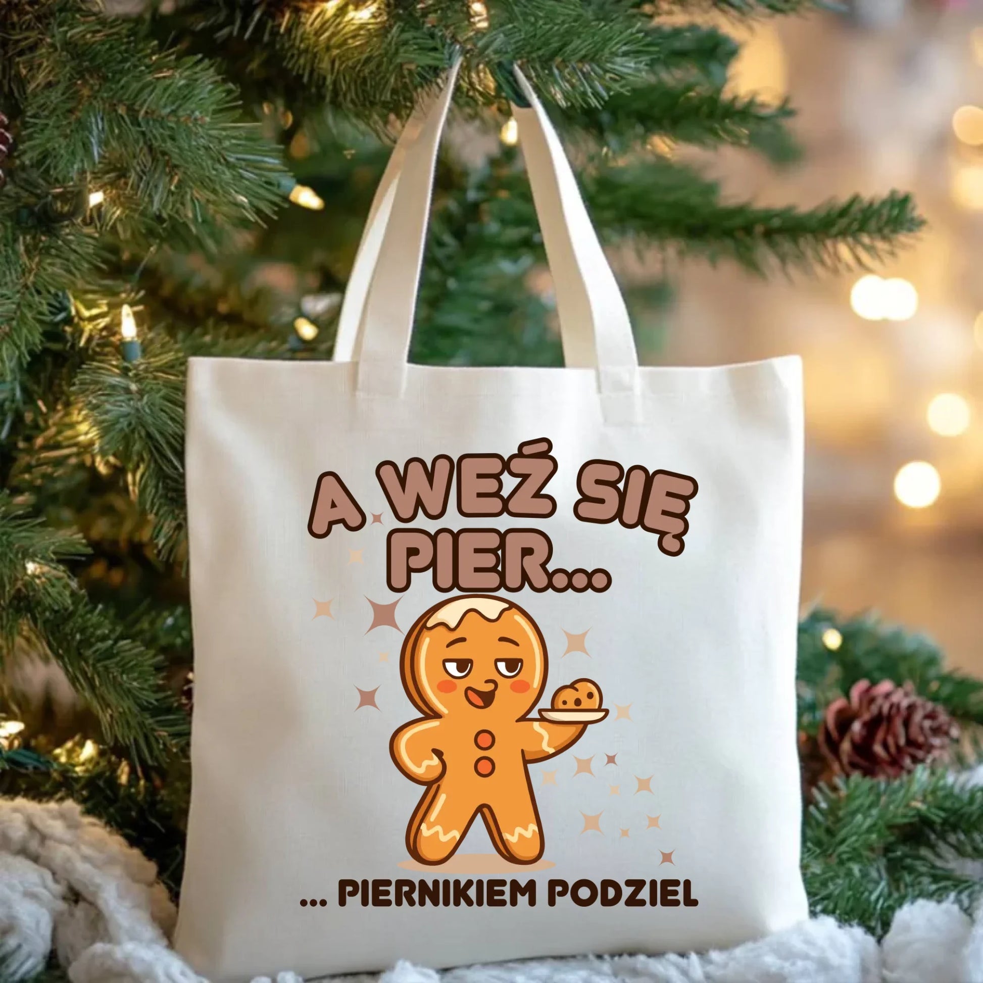 Torba świąteczna - Piernik A weź się pier... piernikiem podziel BN87 - StoryCups.pl