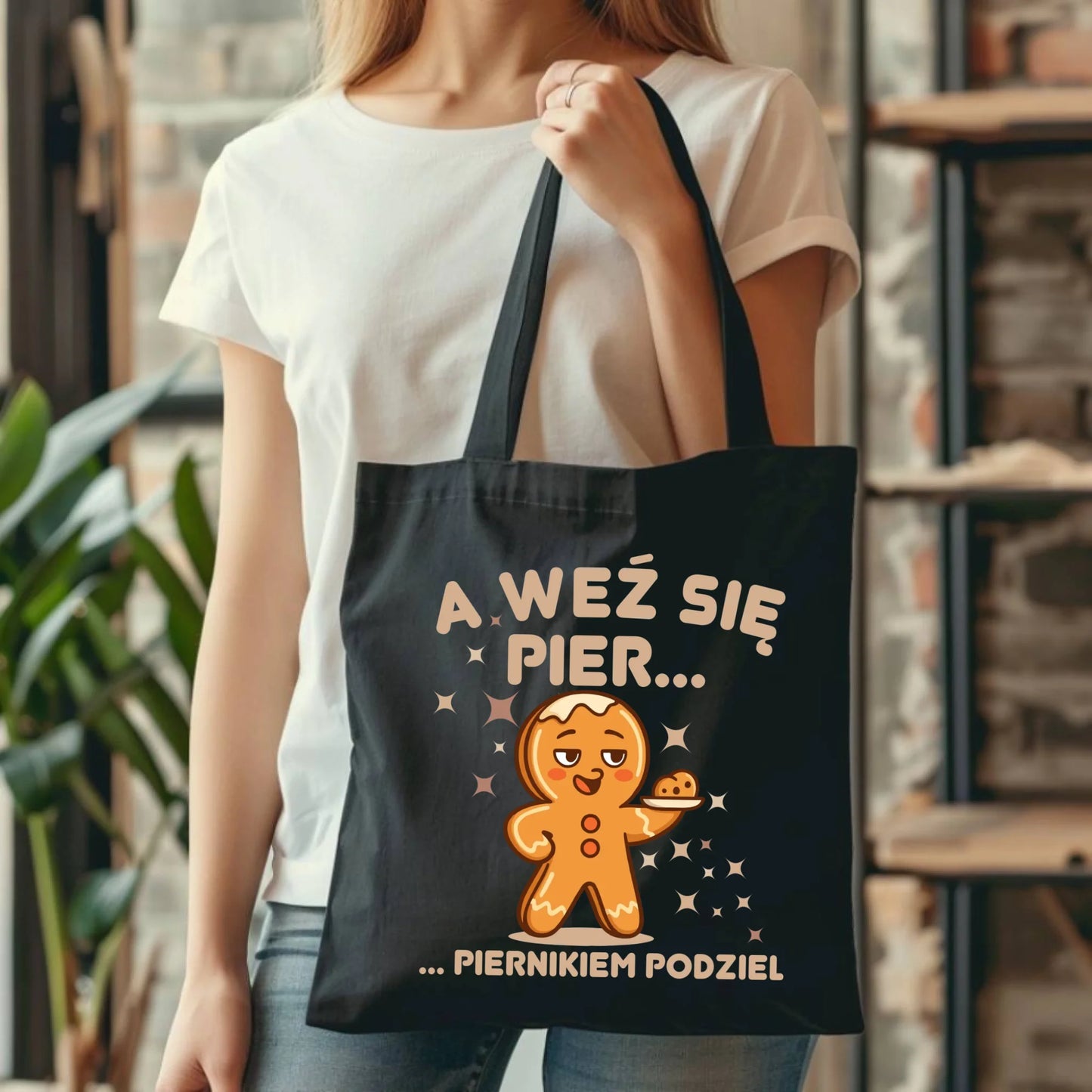 Torba świąteczna - Piernik A weź się pier... piernikiem podziel BN87 - StoryCups.pl