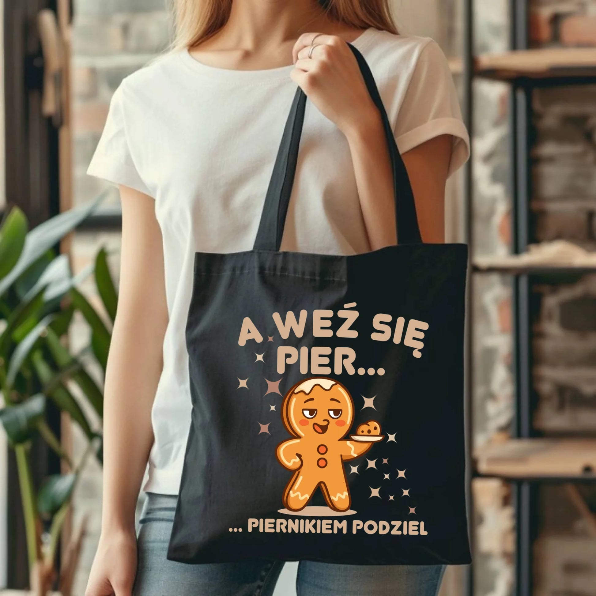 Torba świąteczna - Piernik A weź się pier... piernikiem podziel BN87 - StoryCups.pl