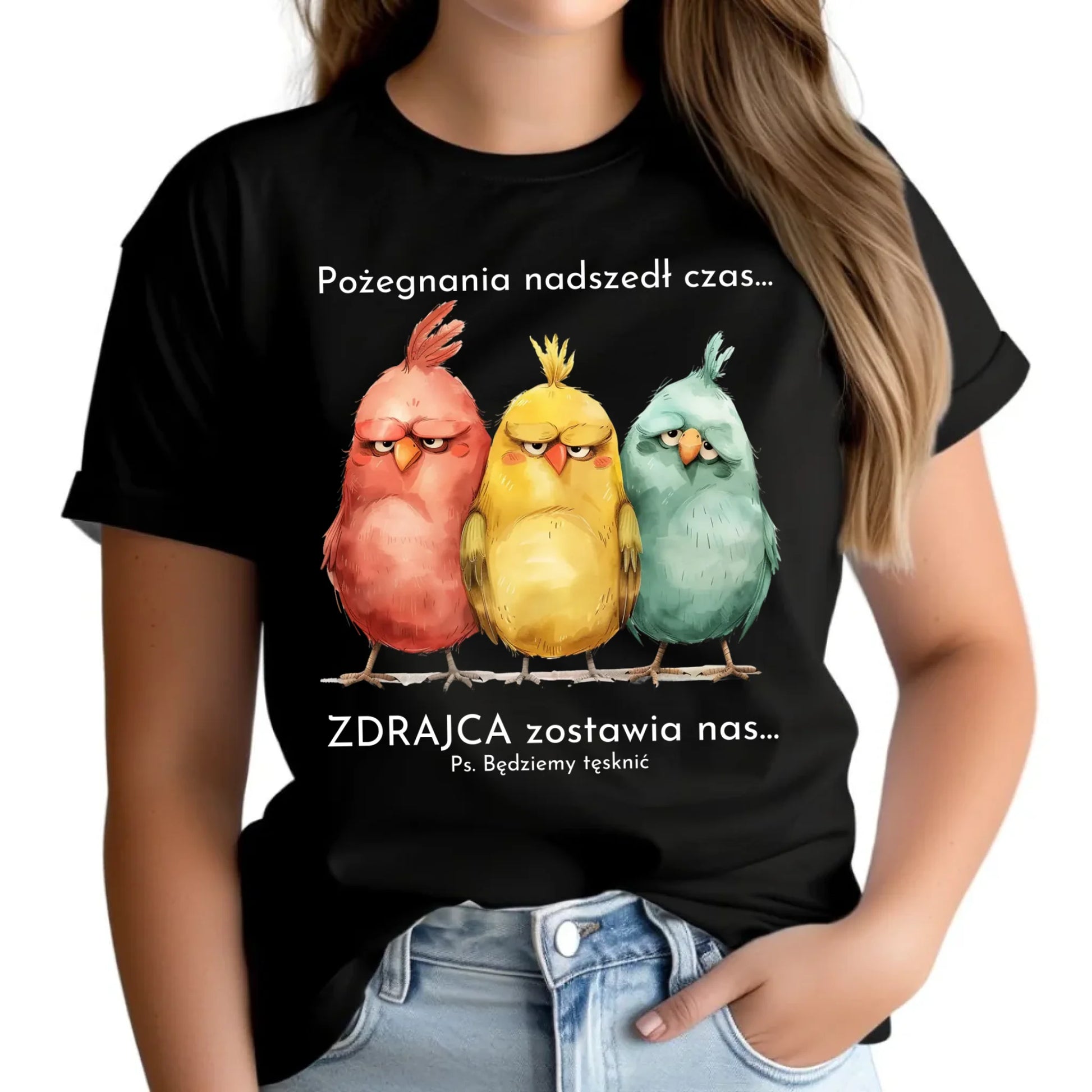 Koszulka damska na odejście z pracy - Pożegnania nadszedł czas OP05 - StoryCups.pl