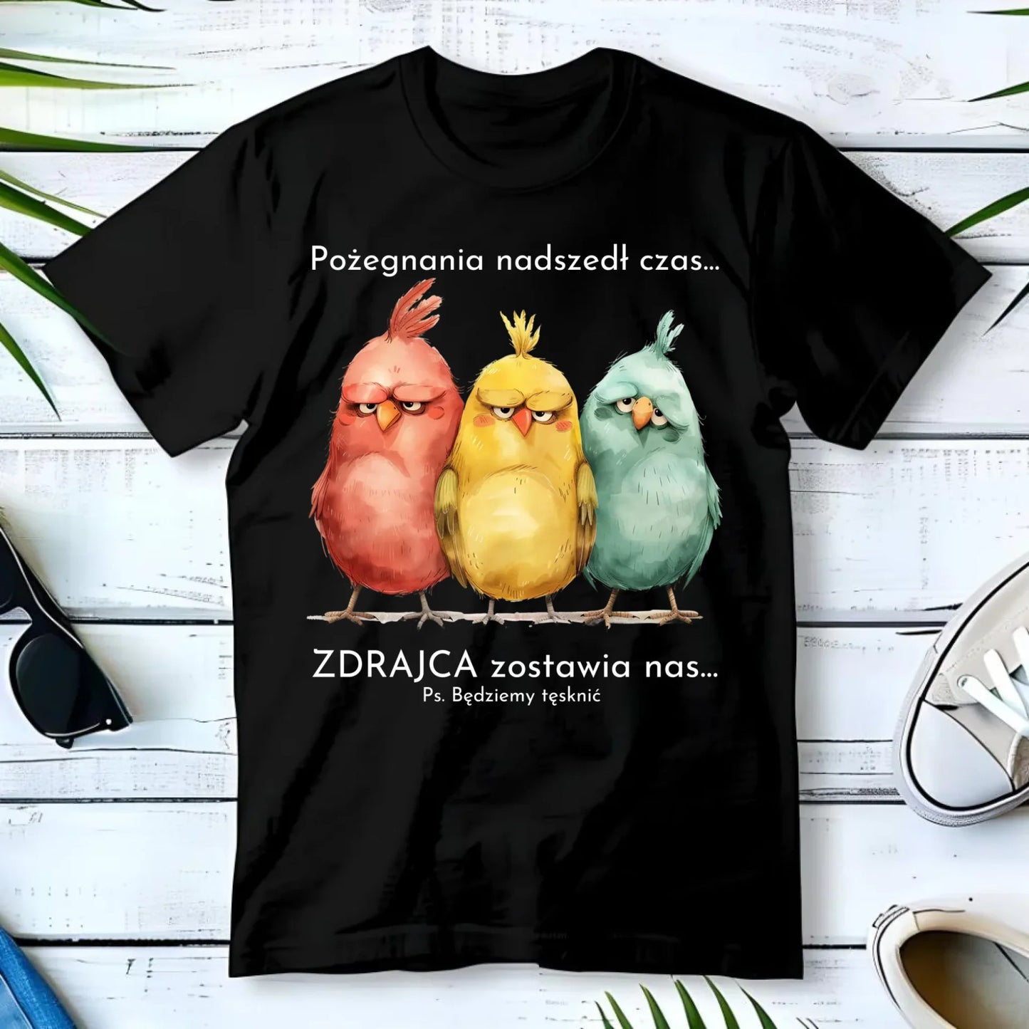 Koszulka męska na odejście z pracy - Pożegnania nadszedł czas OP05