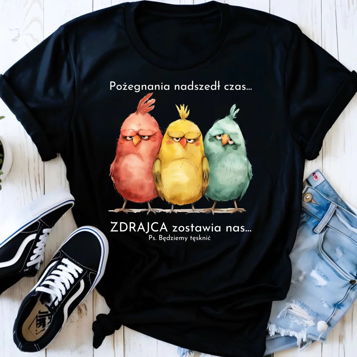 Koszulka damska na odejście z pracy - Pożegnania nadszedł czas OP05 - StoryCups.pl