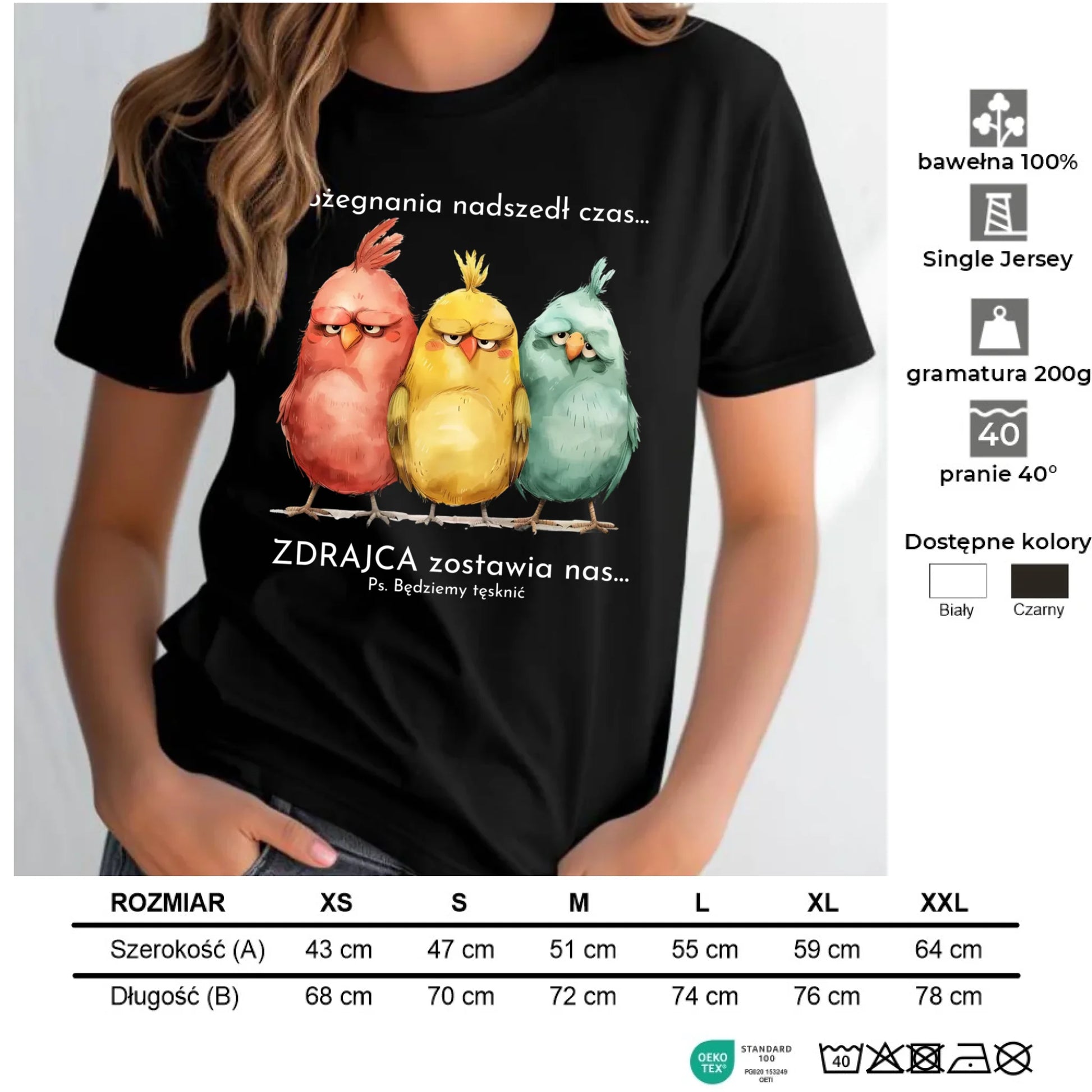 Koszulka damska na odejście z pracy - Pożegnania nadszedł czas OP05 - StoryCups.pl