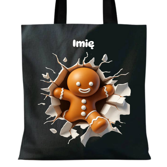 Pierniczek 3D | Personalizowana torba świąteczna BN81