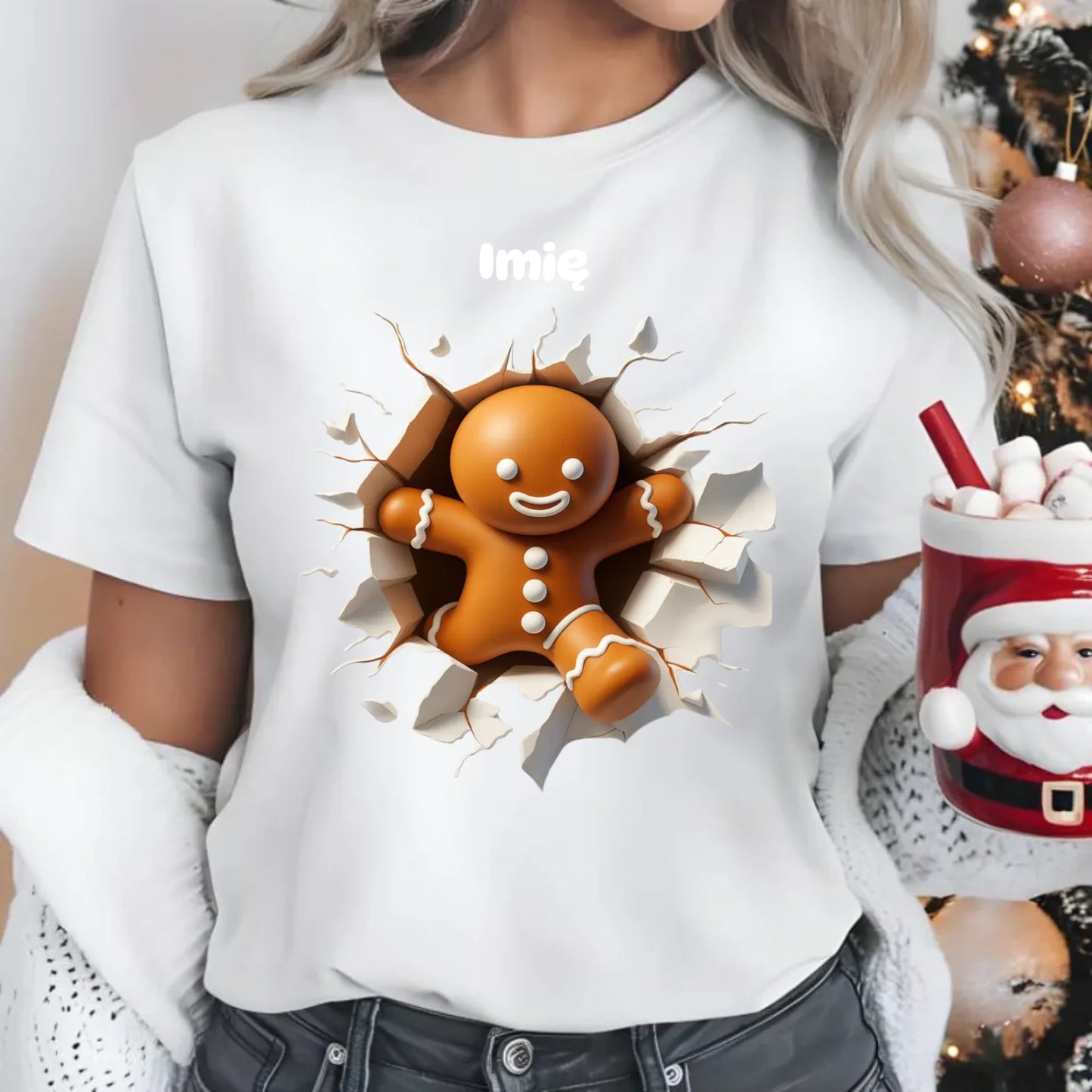 Personalizowana koszulka damska na święta – świąteczny vibe i wyjątkowy styl