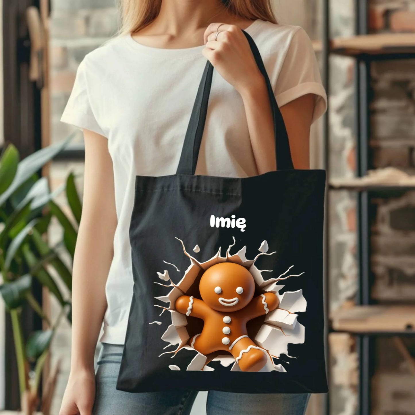 Pierniczek 3D | Personalizowana torba świąteczna BN81