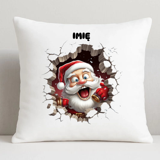 Poduszka świąteczna - Mikołaj 3D - personalizowana BN85