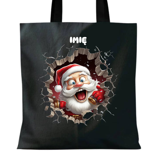 Torba świąteczna - Mikołaj 3D - personalizowana BN85