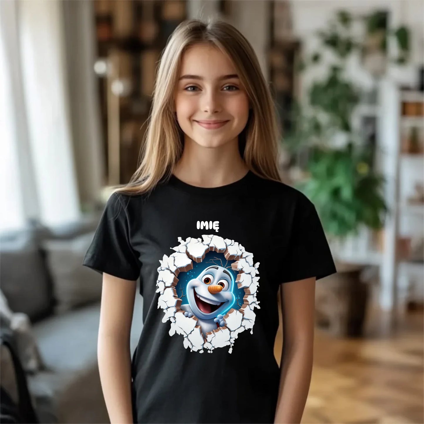 Koszulka dziecięca świąteczna - Bałwan 3D - personalizowana BN84 - StoryCups.pl