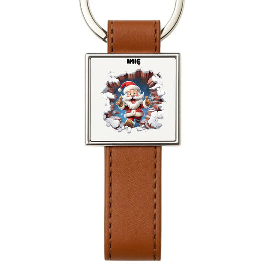 Brelok świąteczny - Mikołaj 3D - personalizowany BN83 - StoryCups.pl