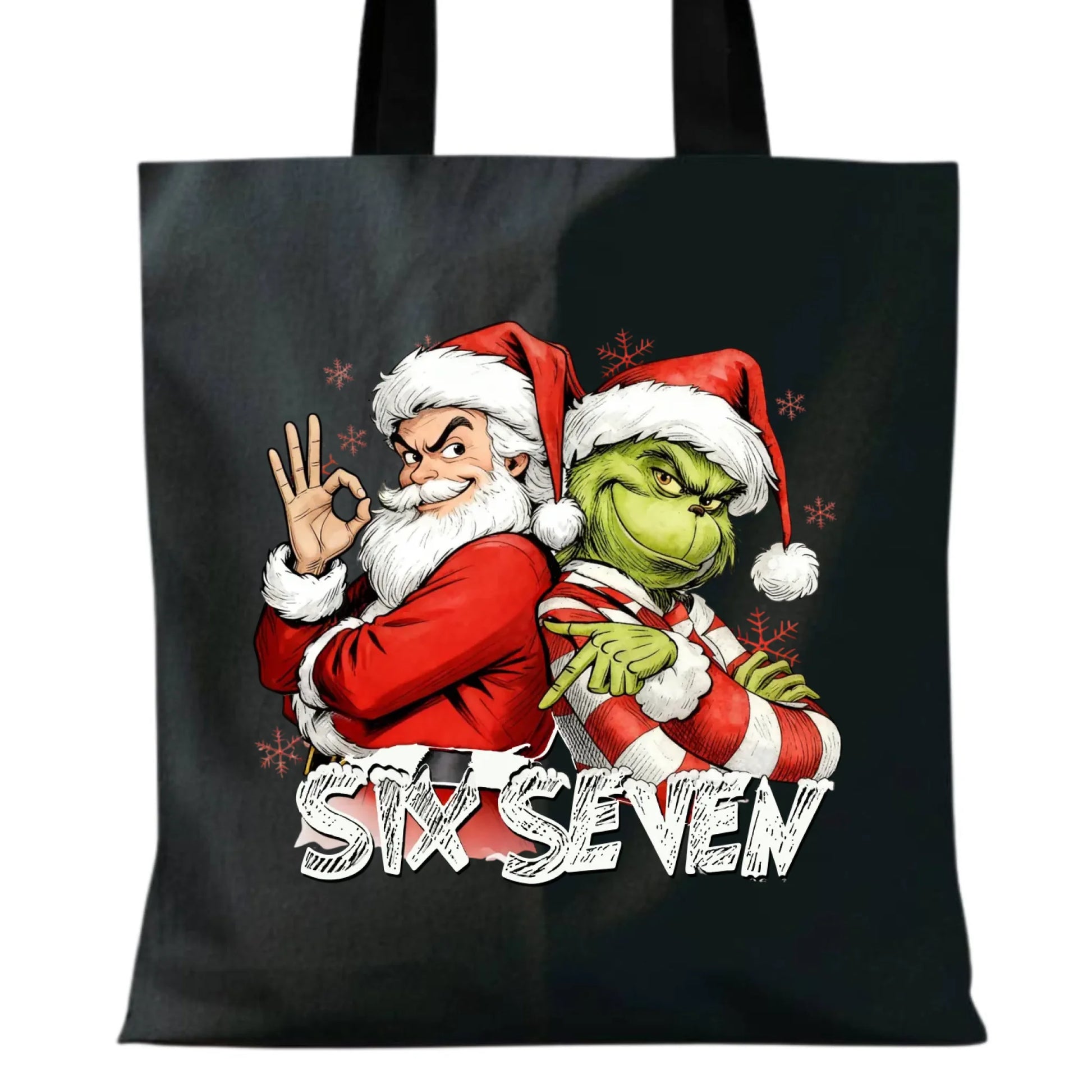 Torba świąteczna - Mikołaj i Grinch six seven 67 BN148 - StoryCups.pl