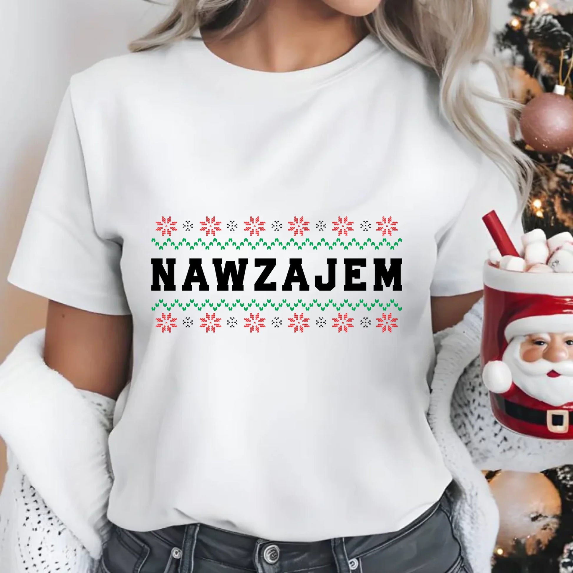 Koszulka damska świąteczna - Nawzajem BN150 - StoryCups.pl