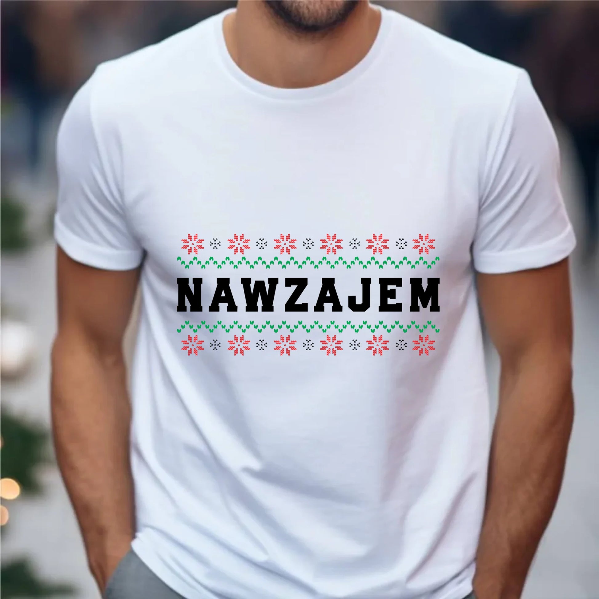 Koszulka męska świąteczna - Nawzajem BN150 - StoryCups.pl