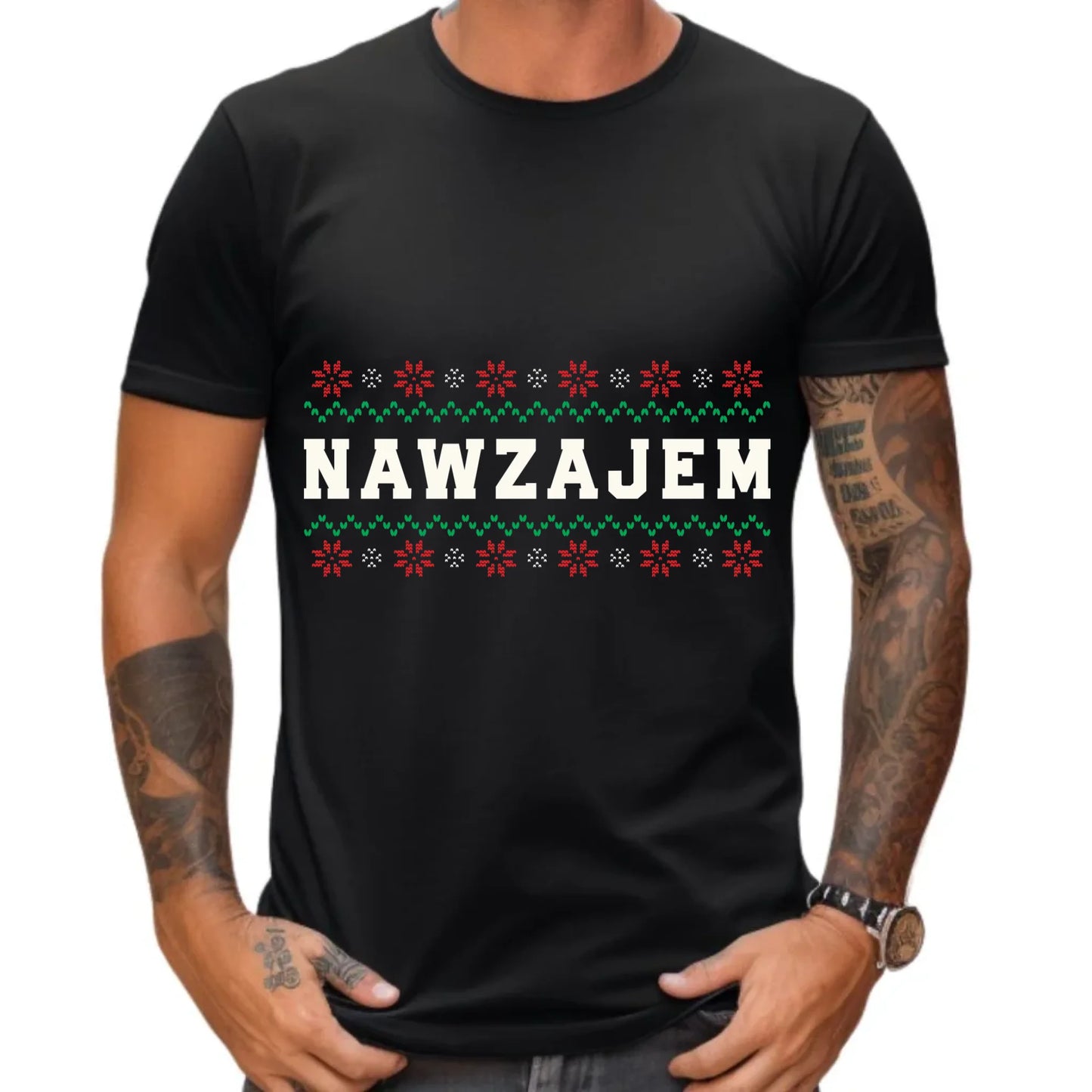 Koszulka męska świąteczna - Nawzajem BN150 - StoryCups.pl