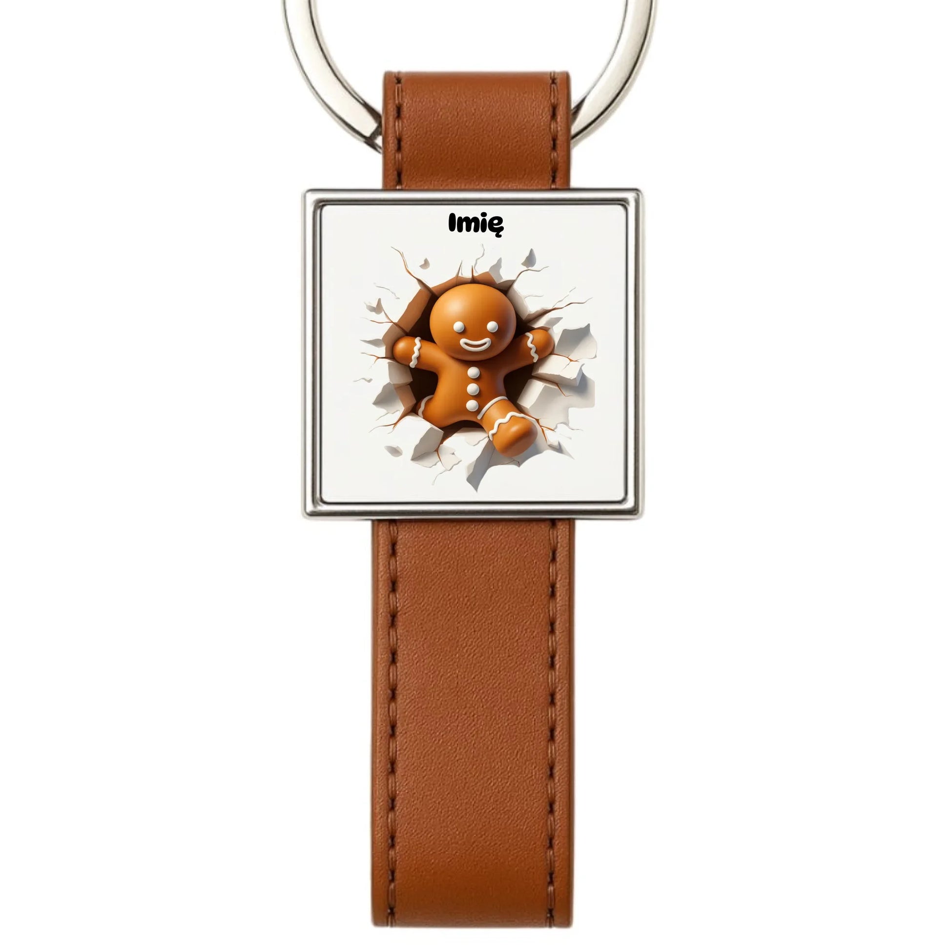 Brelok świąteczny - Pierniczek 3D - personalizowany BN81 - StoryCups.pl