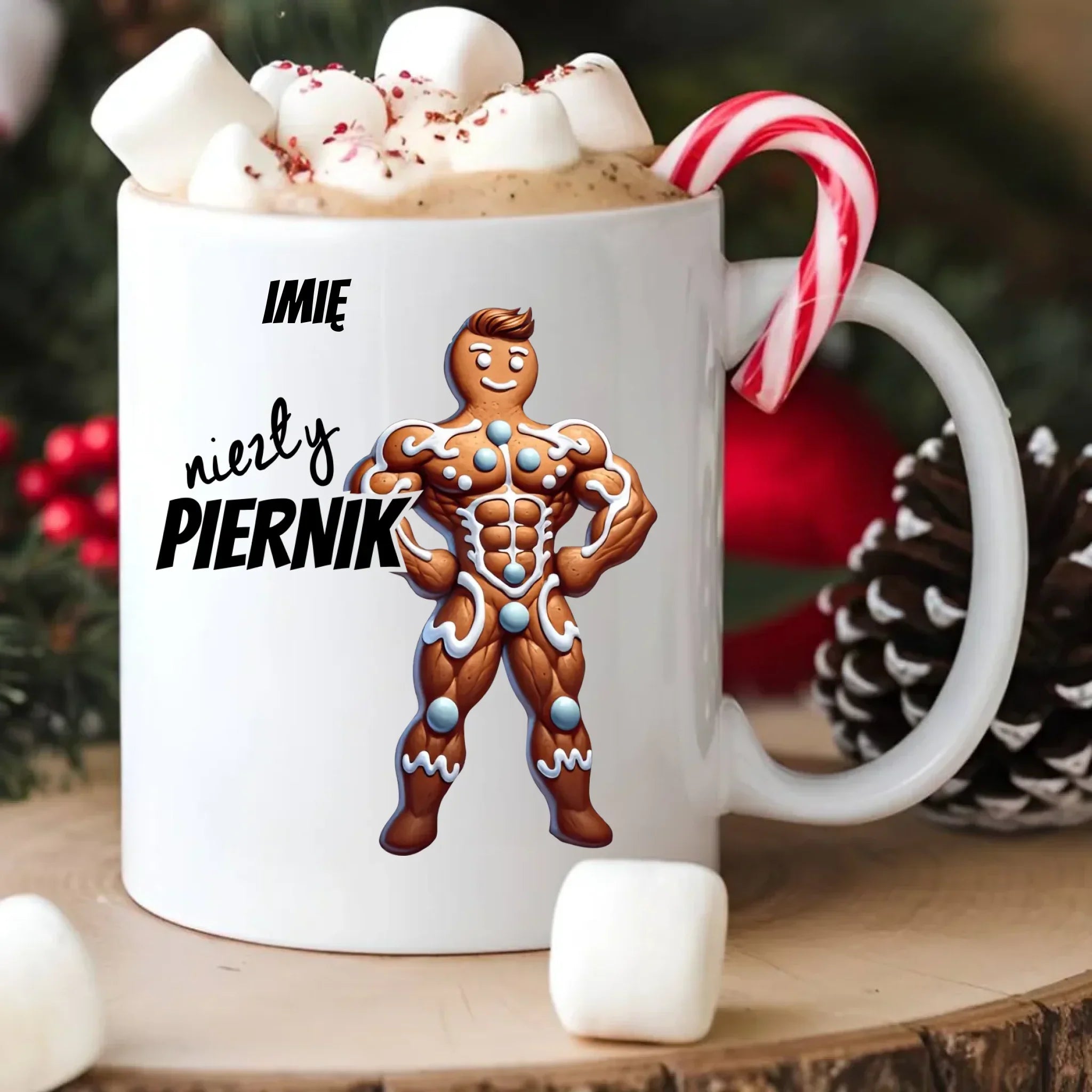Kubek świąteczny - Niezły piernik - personalizowany BN24 - StoryCups.pl