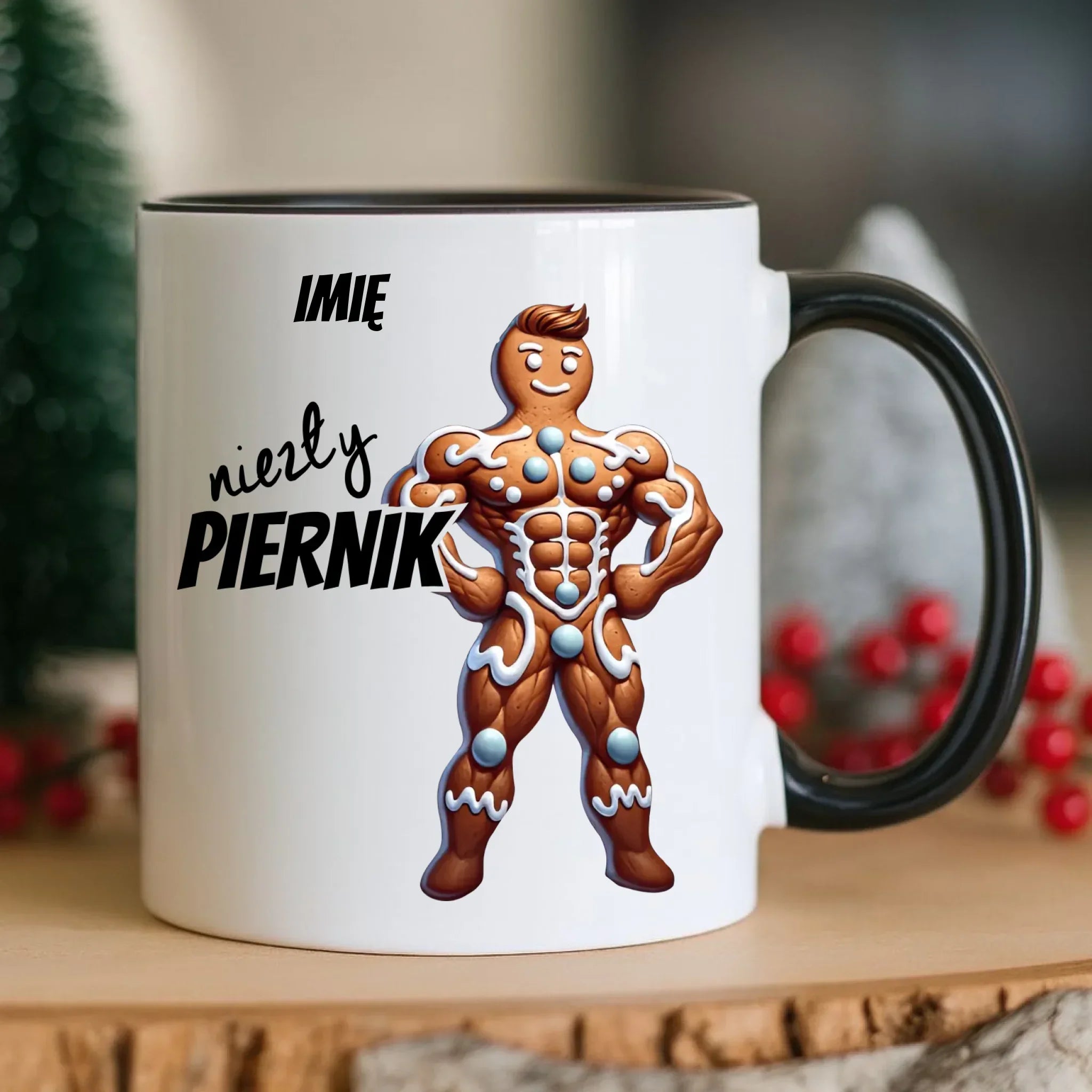 Kubek świąteczny - Niezły piernik - personalizowany BN24 - StoryCups.pl