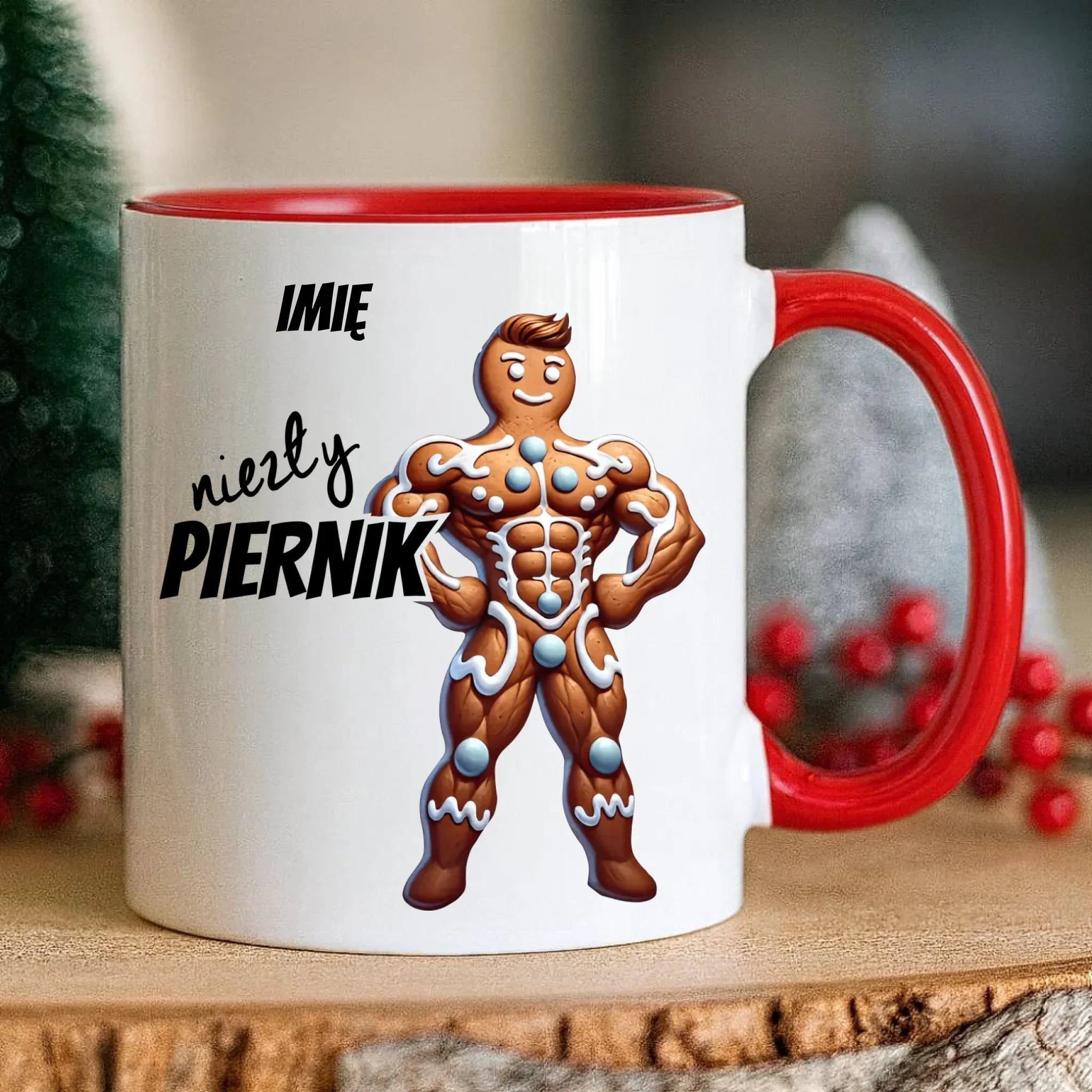 Kubek świąteczny - Niezły piernik - personalizowany BN24 - StoryCups.pl
