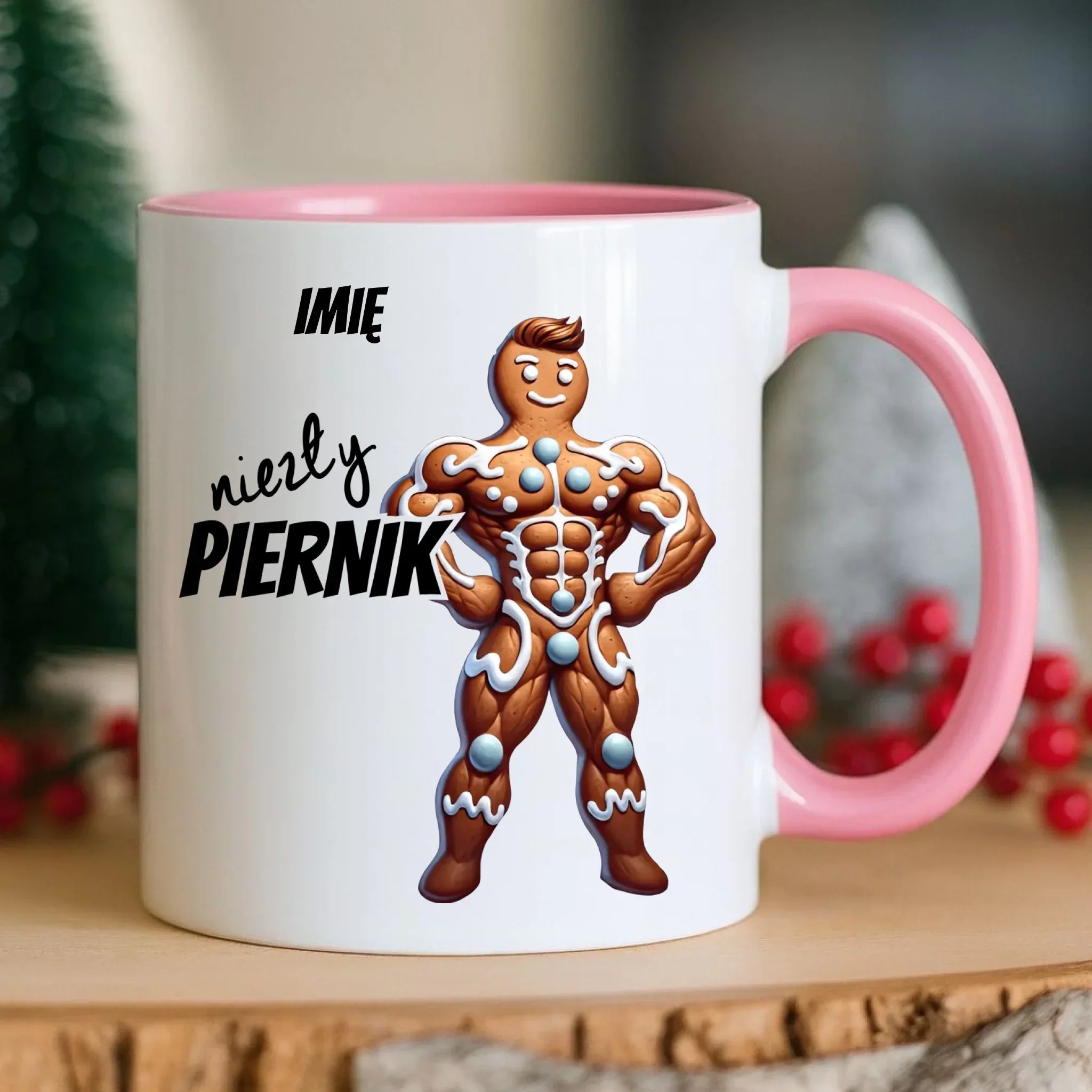 Kubek świąteczny - Niezły piernik - personalizowany BN24 - StoryCups.pl