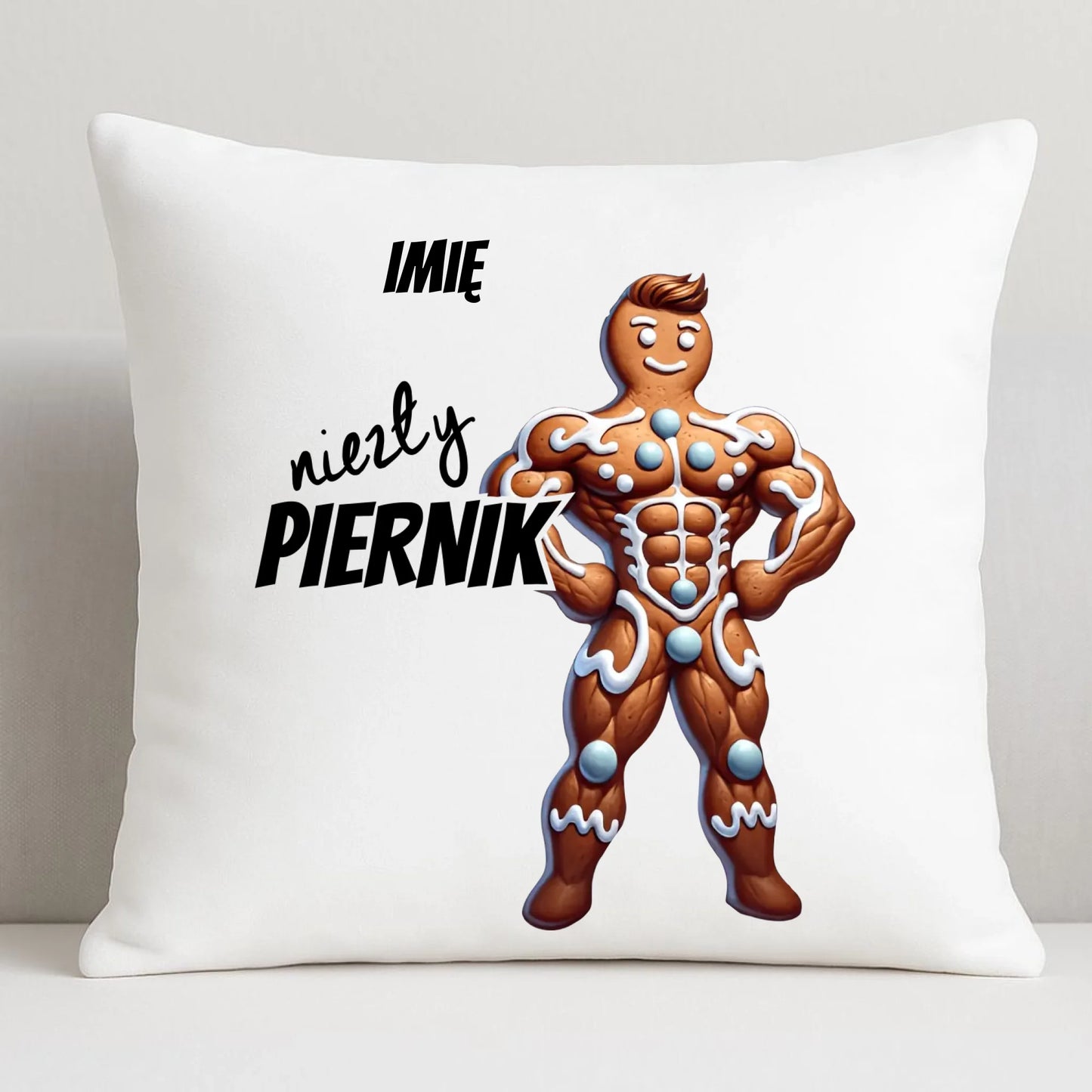 Poduszka świąteczna - Niezły piernik - personalizowana BN24