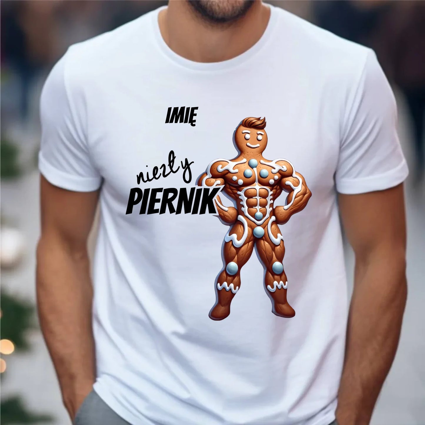 Koszulka męska świąteczna - Niezły piernik - personalizowana BN24