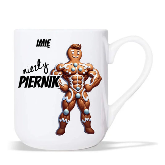 Kubek elegant świąteczny - Niezły piernik - personalizowany BN24
