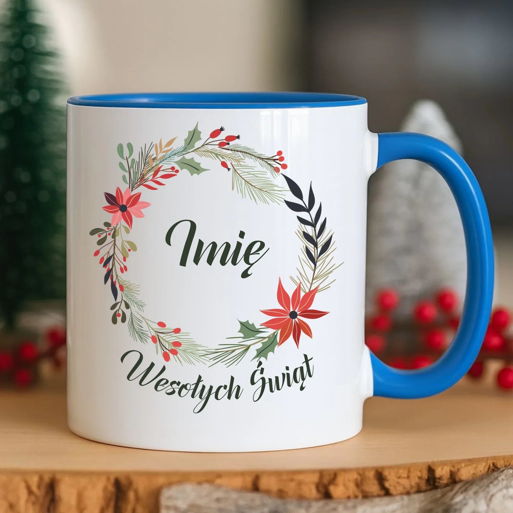 Kubek świąteczny - Wesołych Świąt - personalizowany BN19 - StoryCups.pl