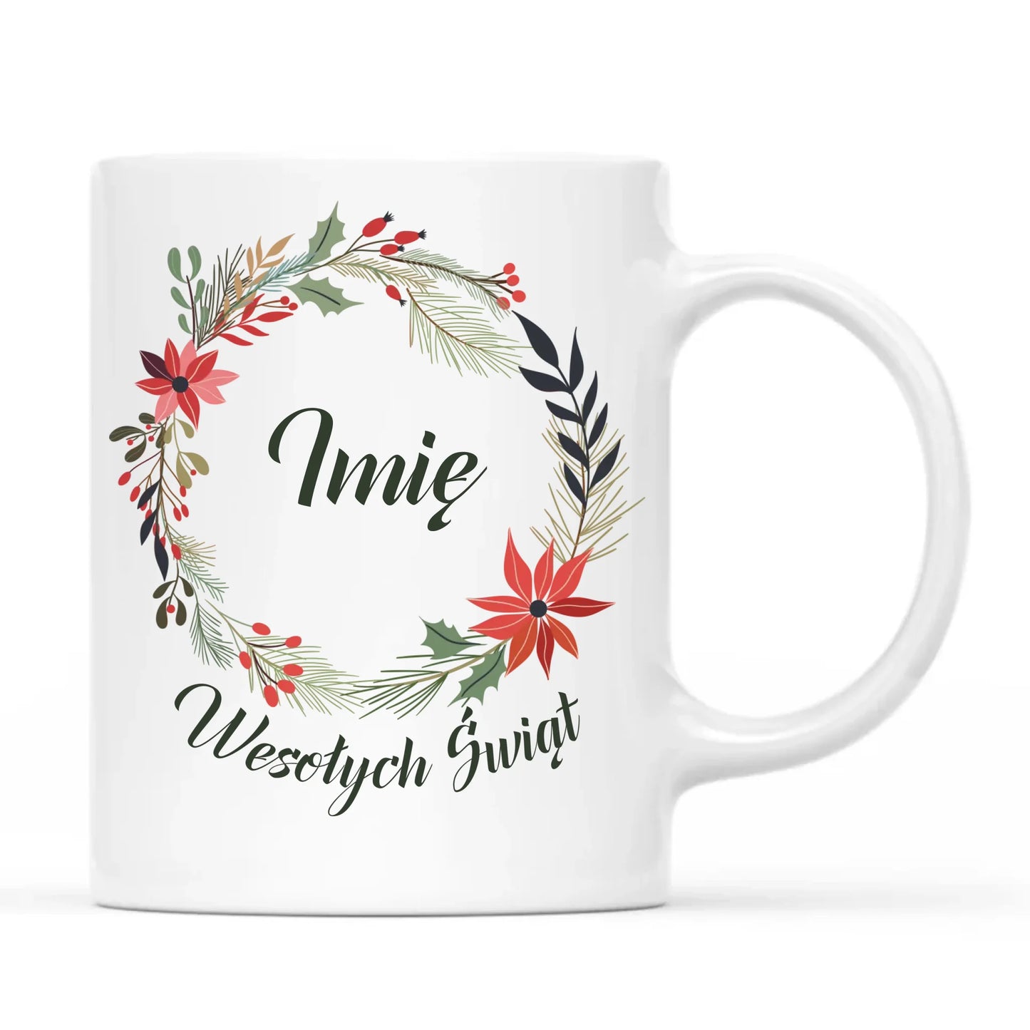 Kubek świąteczny - Wesołych Świąt - personalizowany BN19