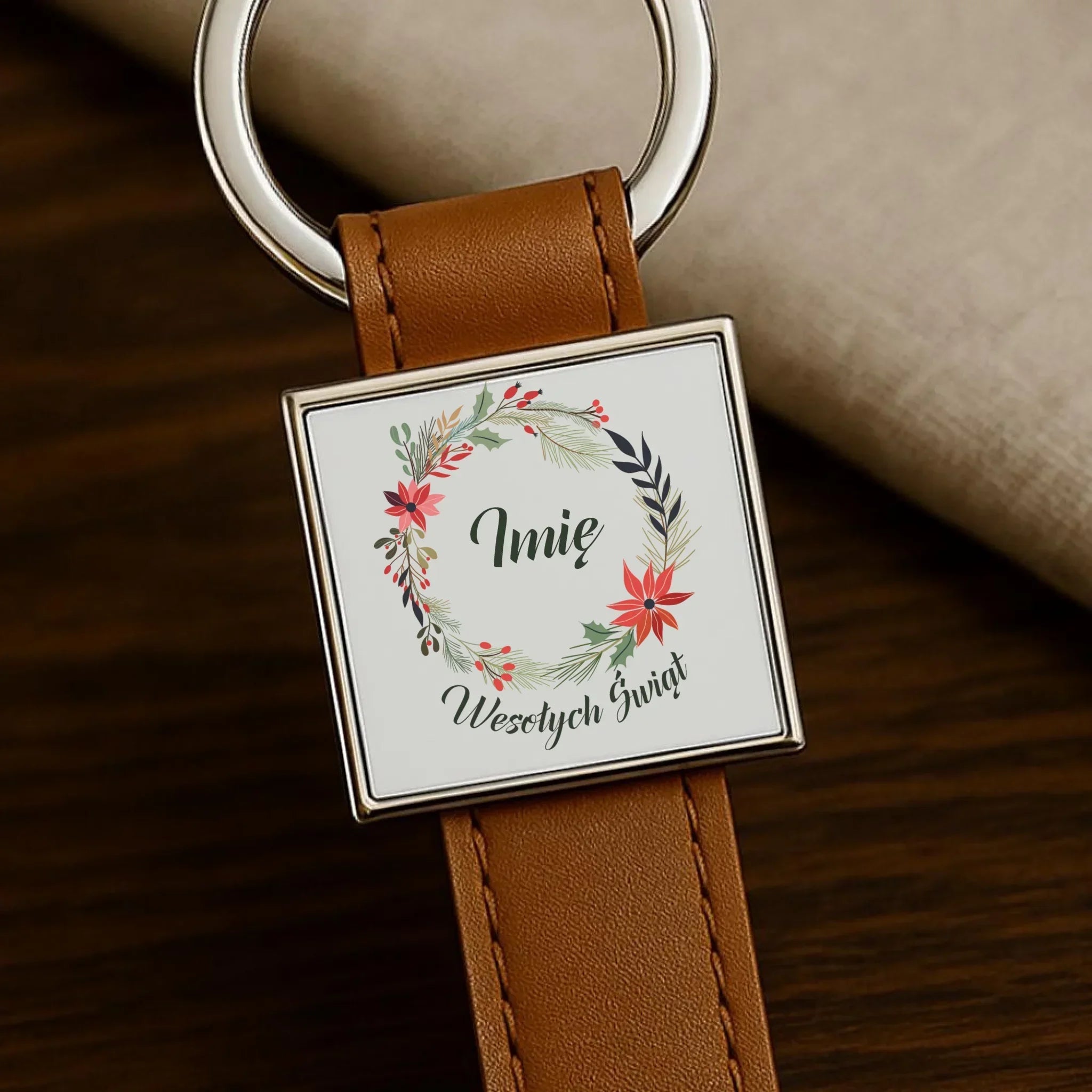 Brelok świąteczny - Wesołych Świąt - personalizowany BN19 - StoryCups.pl