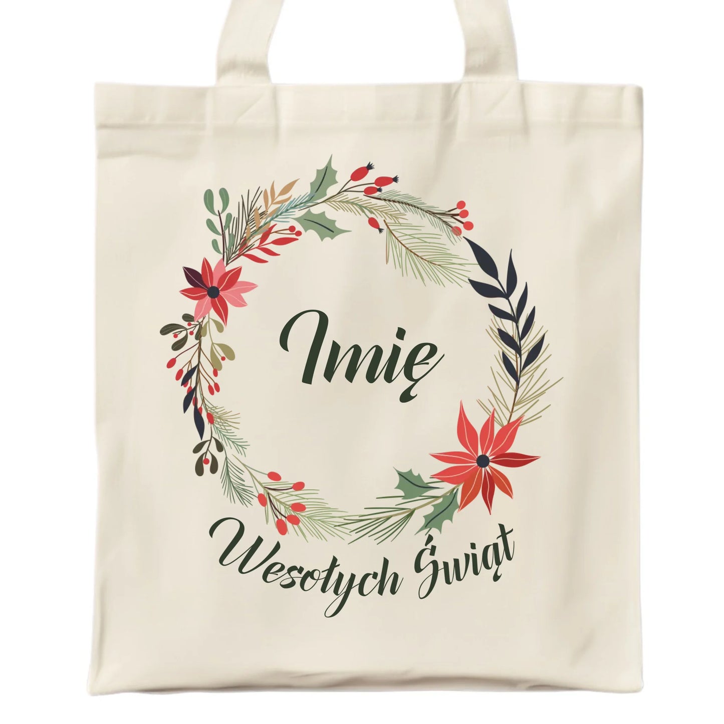 Torba świąteczna - Wesołych Świąt - personalizowana BN19