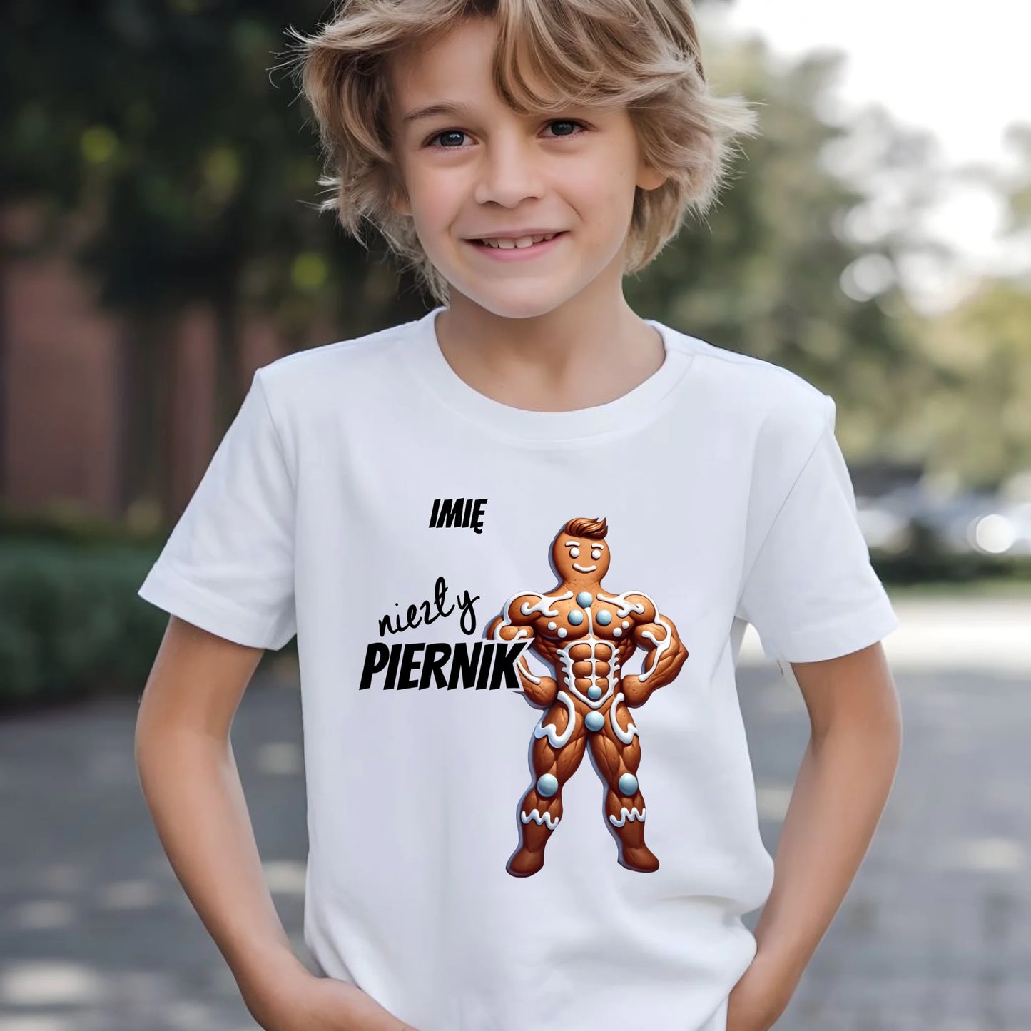 Koszulka dziecięca świąteczna - Niezły piernik - personalizowana BN24