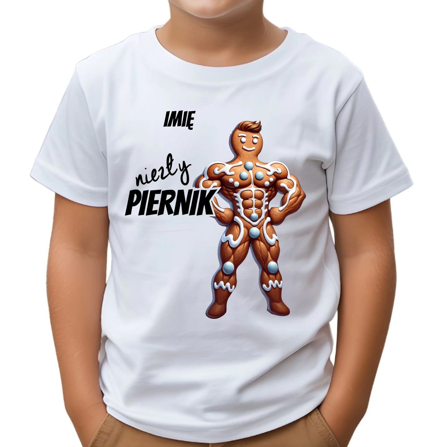 Koszulka dziecięca świąteczna - Niezły piernik - personalizowana BN24